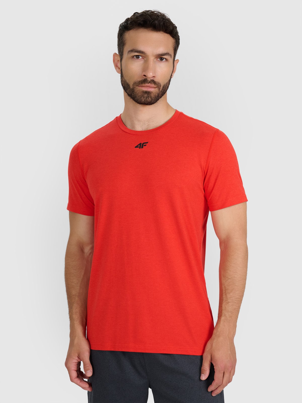 Чоловіча швидковисихаюча тренувальна футболка - червона