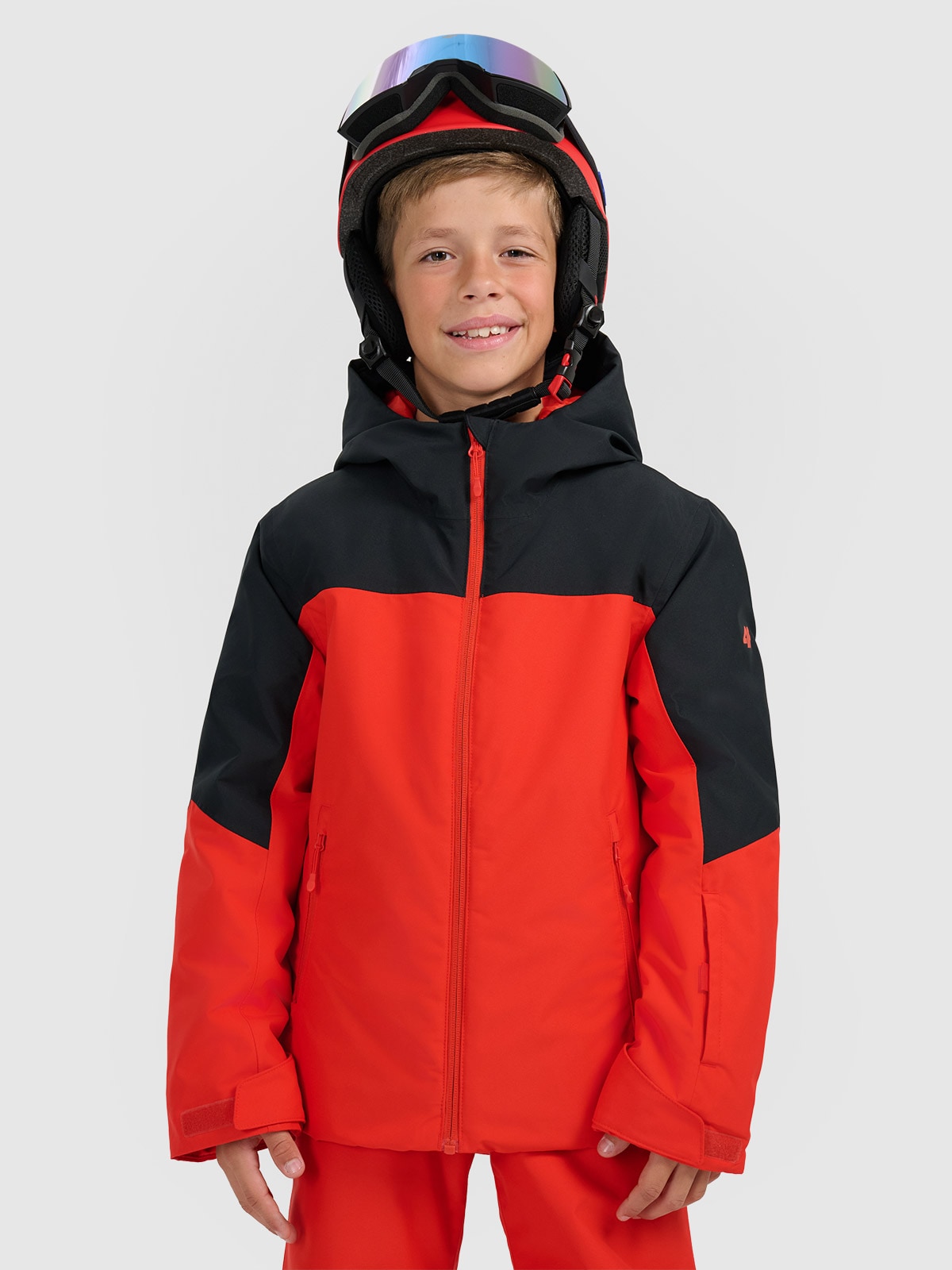 Хлопчача лижна куртка мембрана 5000 - червона