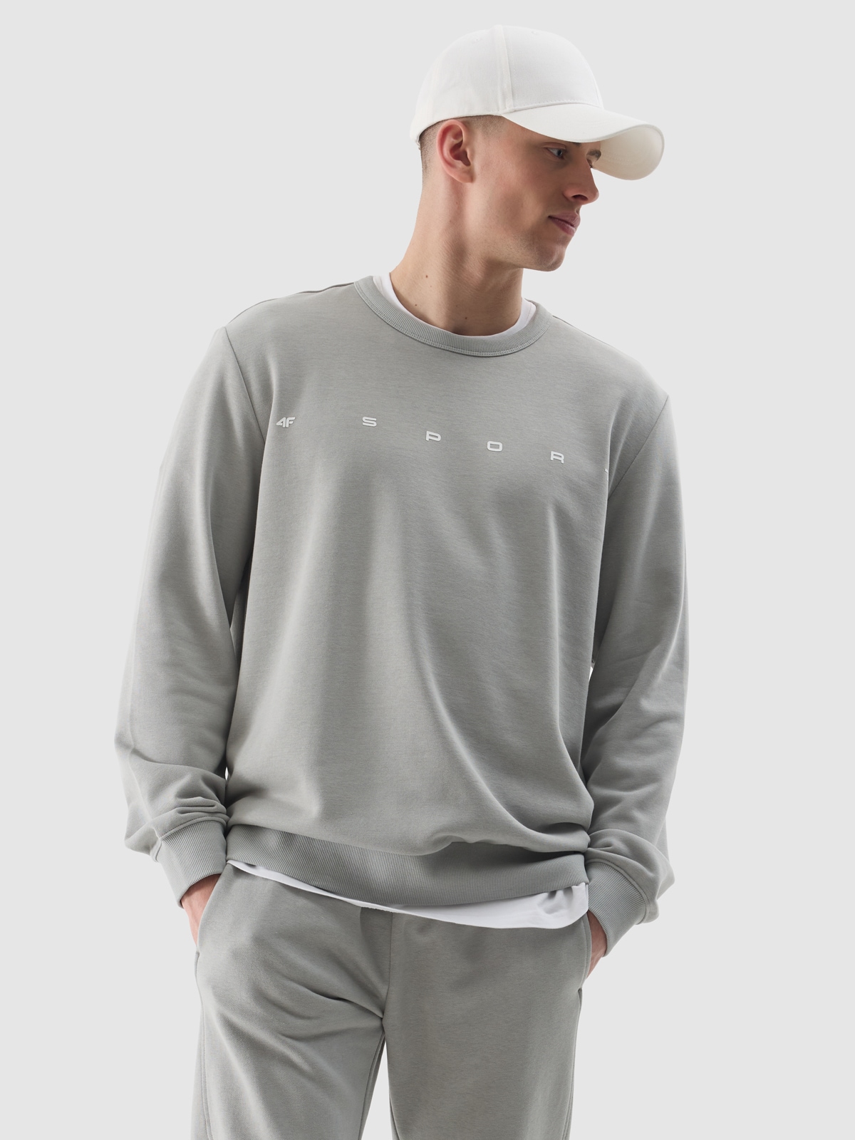 Чоловічий спортивний світшот - сірий
