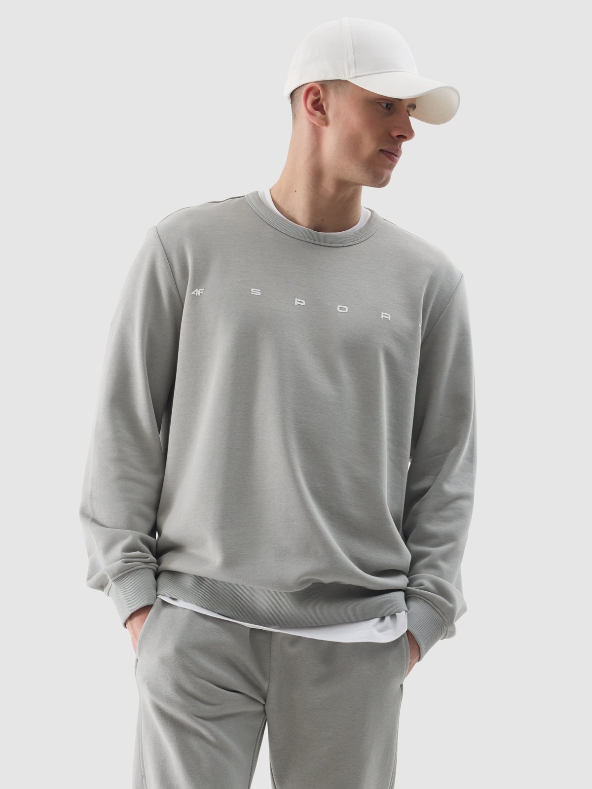Чоловічий спортивний світшот - сірий