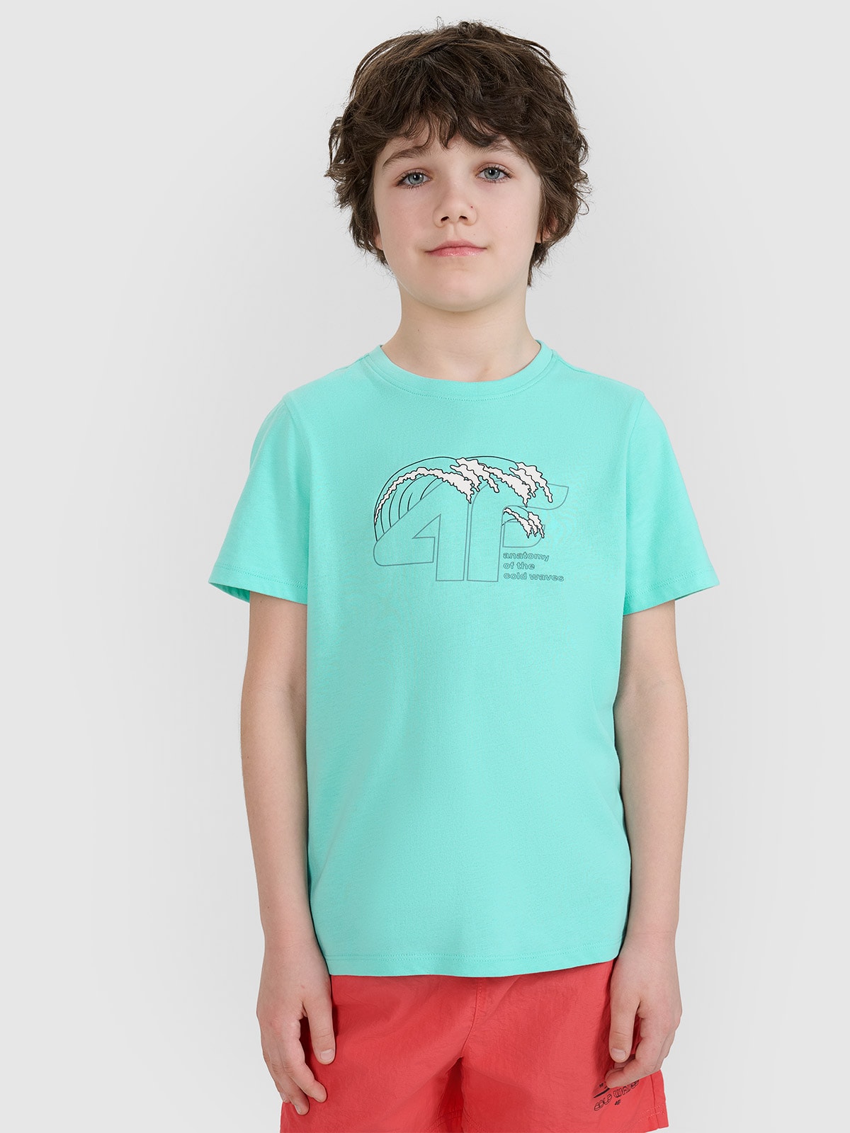 Футболка regular з принтом для хлопців - червоний