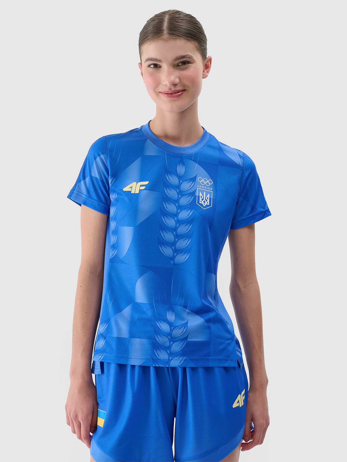 Париж/Україна - Жіноча функціональна футболка - кобальт