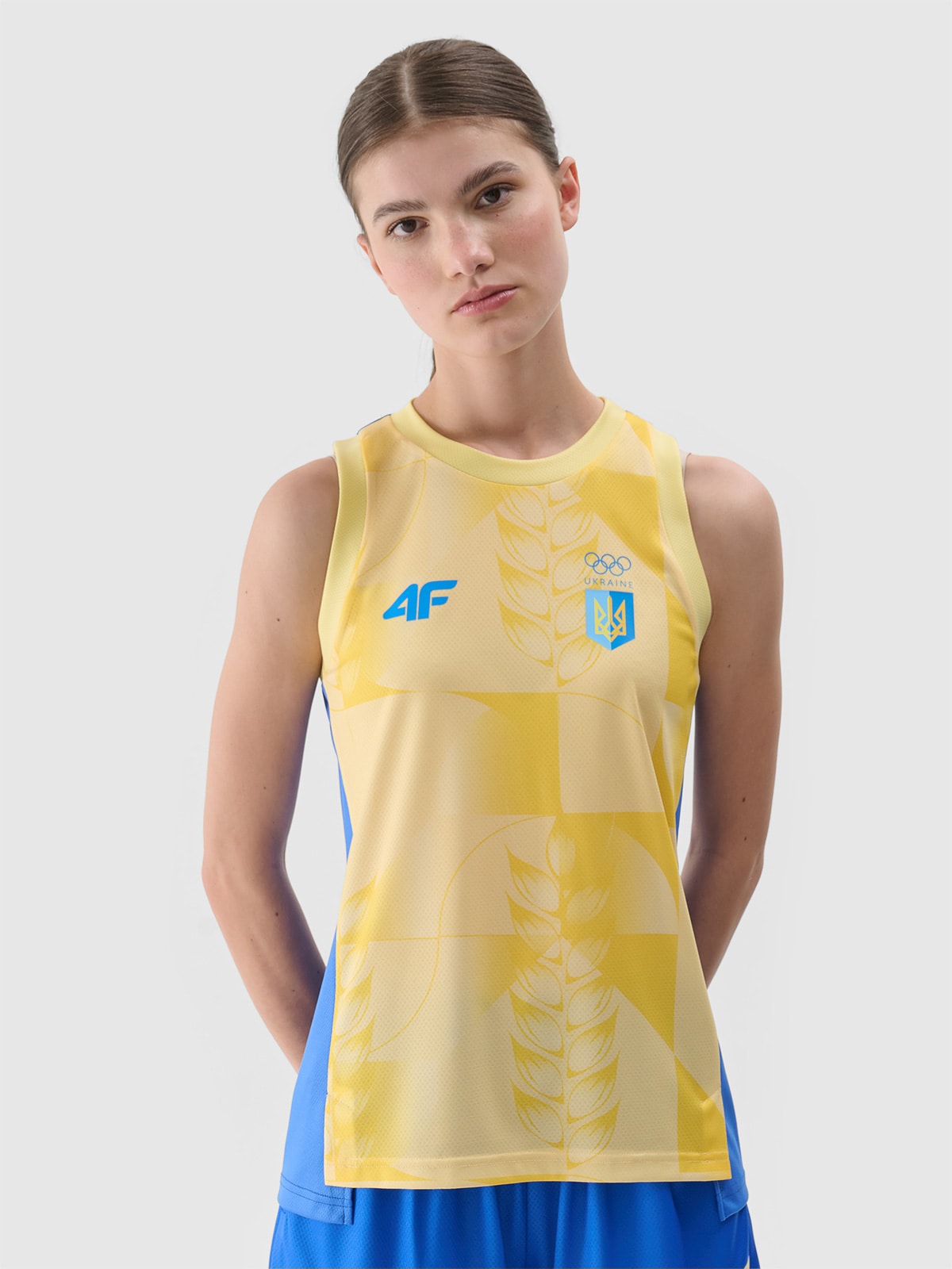 Париж/Україна - Жіночий швидковисихаючий функціональний топ - жовтий