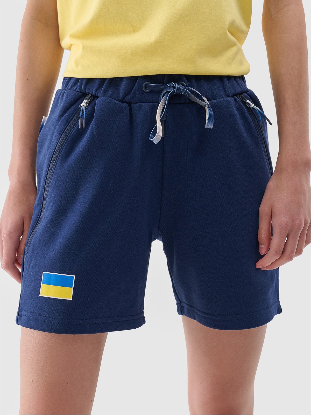 Париж/Україна - Жіночі спортивні шорти - темно-синій