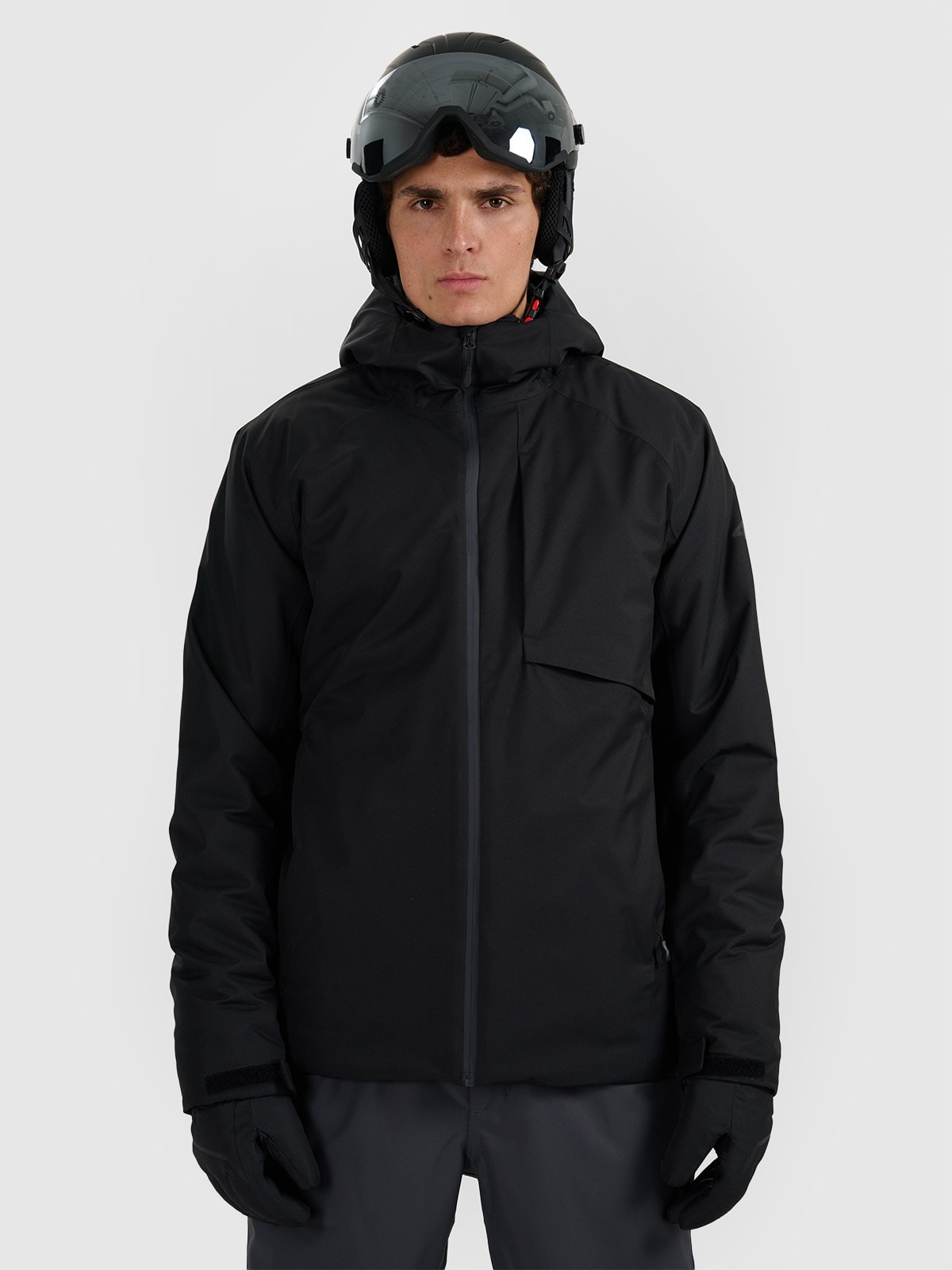 Чоловіча лижна куртка мембрана 5000 - чорна