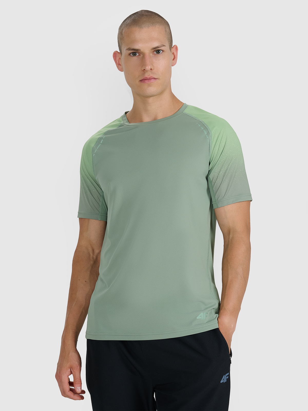 Футболка для бігу по пересіченій місцевості швидковисихаюча чоловіча - оливкова