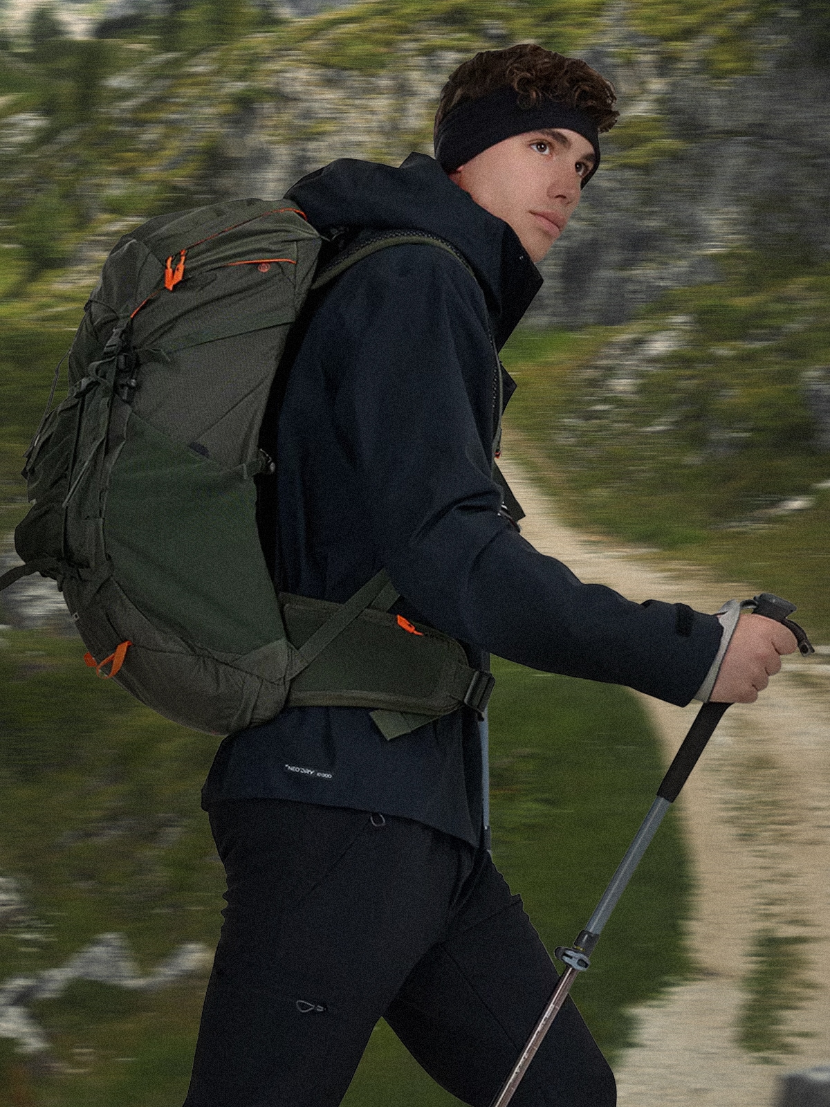 Трекінговий рюкзак (40 л) - оливковий/хакі