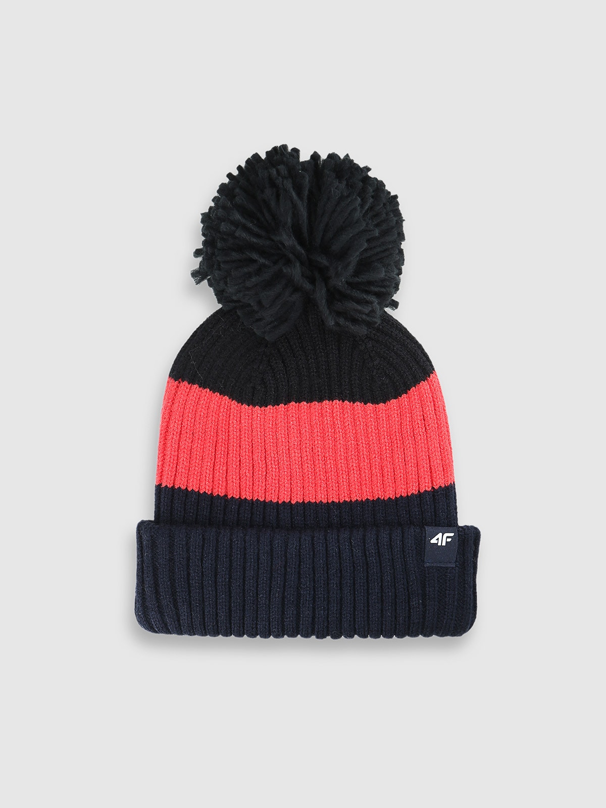 Дитяча зимова шапка з помпоном - мультиколор