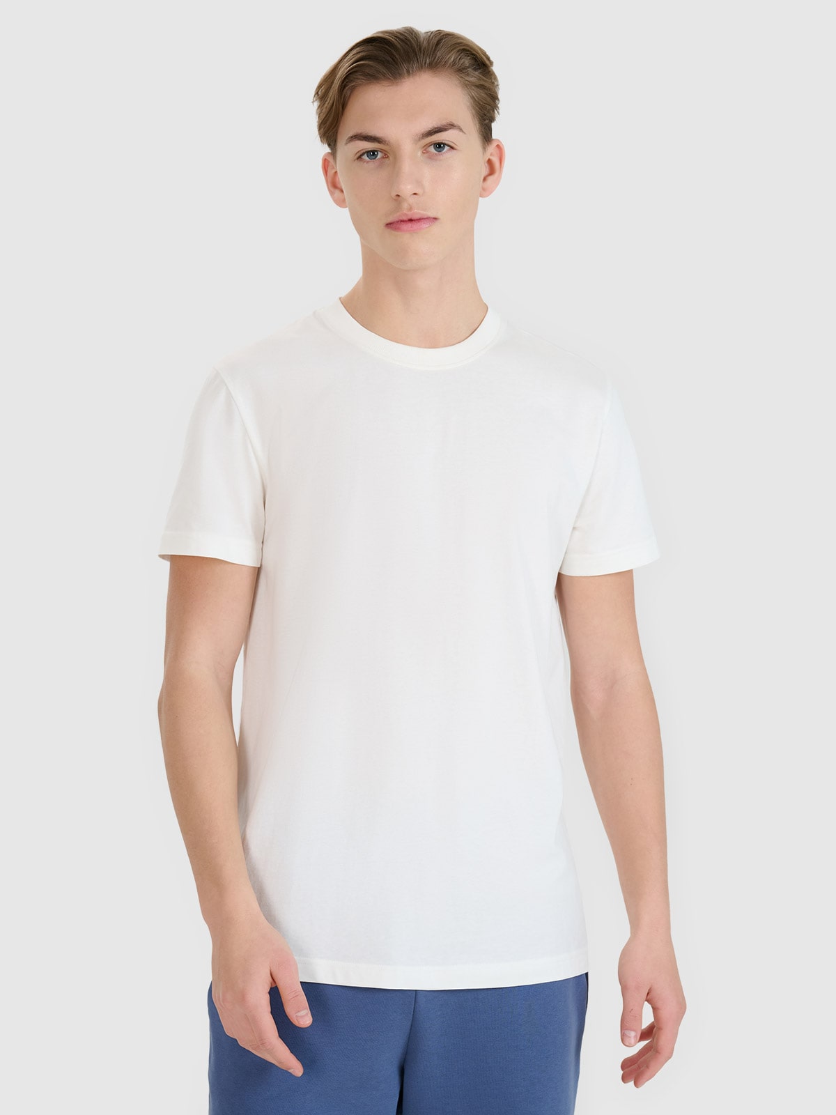 Чоловіча футболка regular з принтом - білий