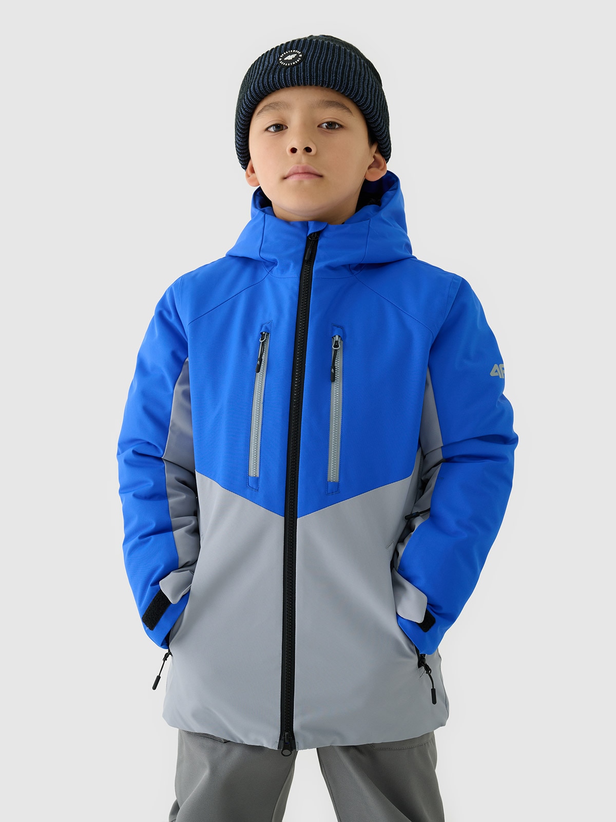 Гірськолижна куртка мембрана 10000 для хлопчиків - блакитний