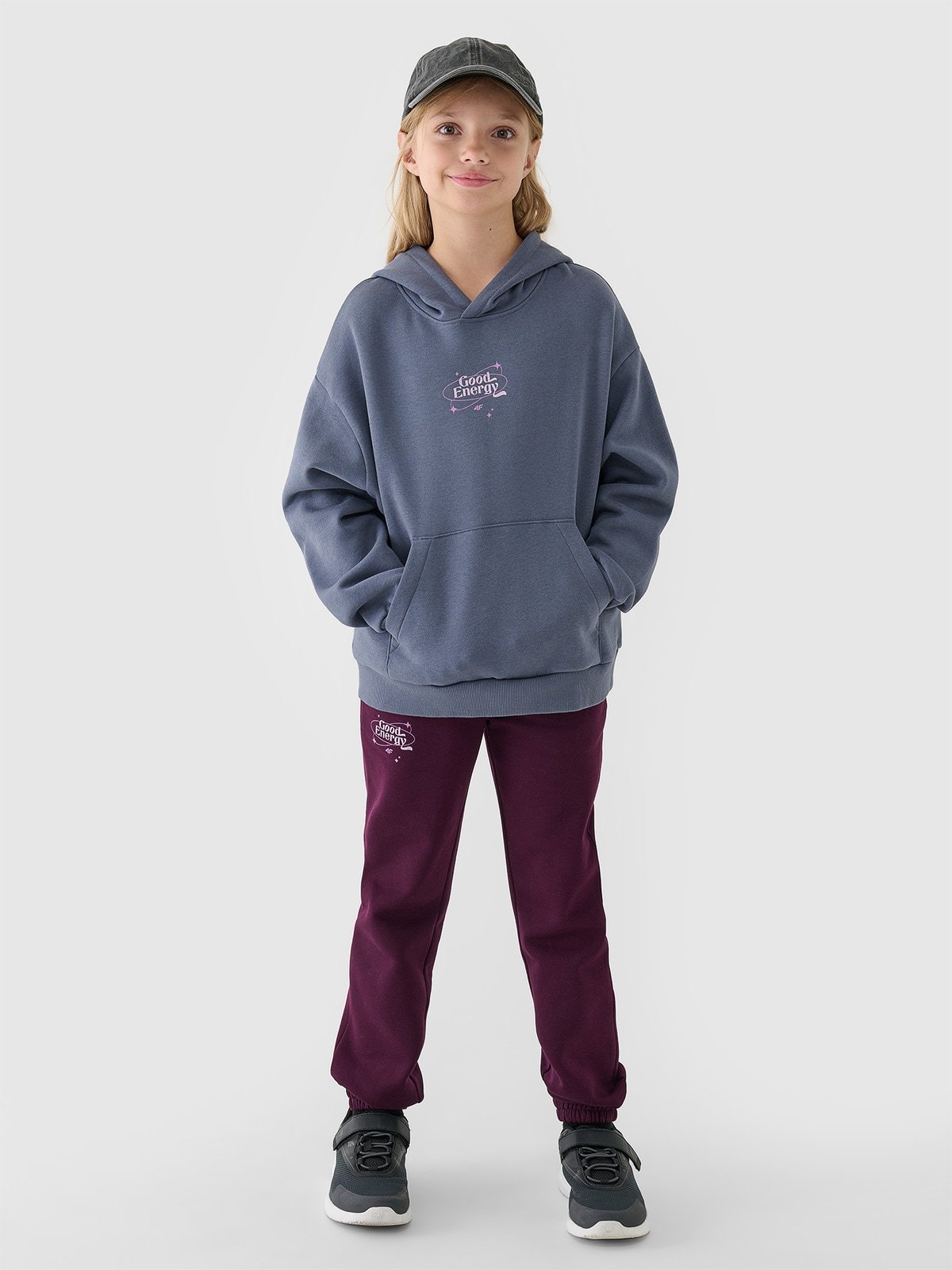 Спортивні штани джогери для дівчаток - фіолетовий