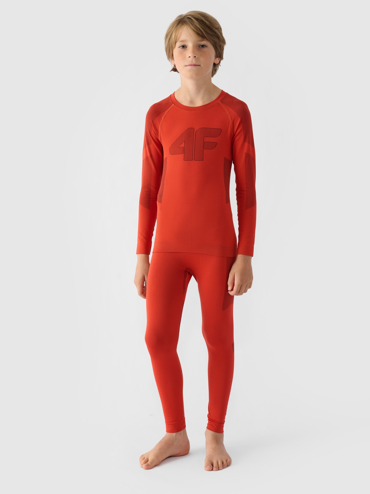 Комплект дитячої безшовної термобілизни - червоний