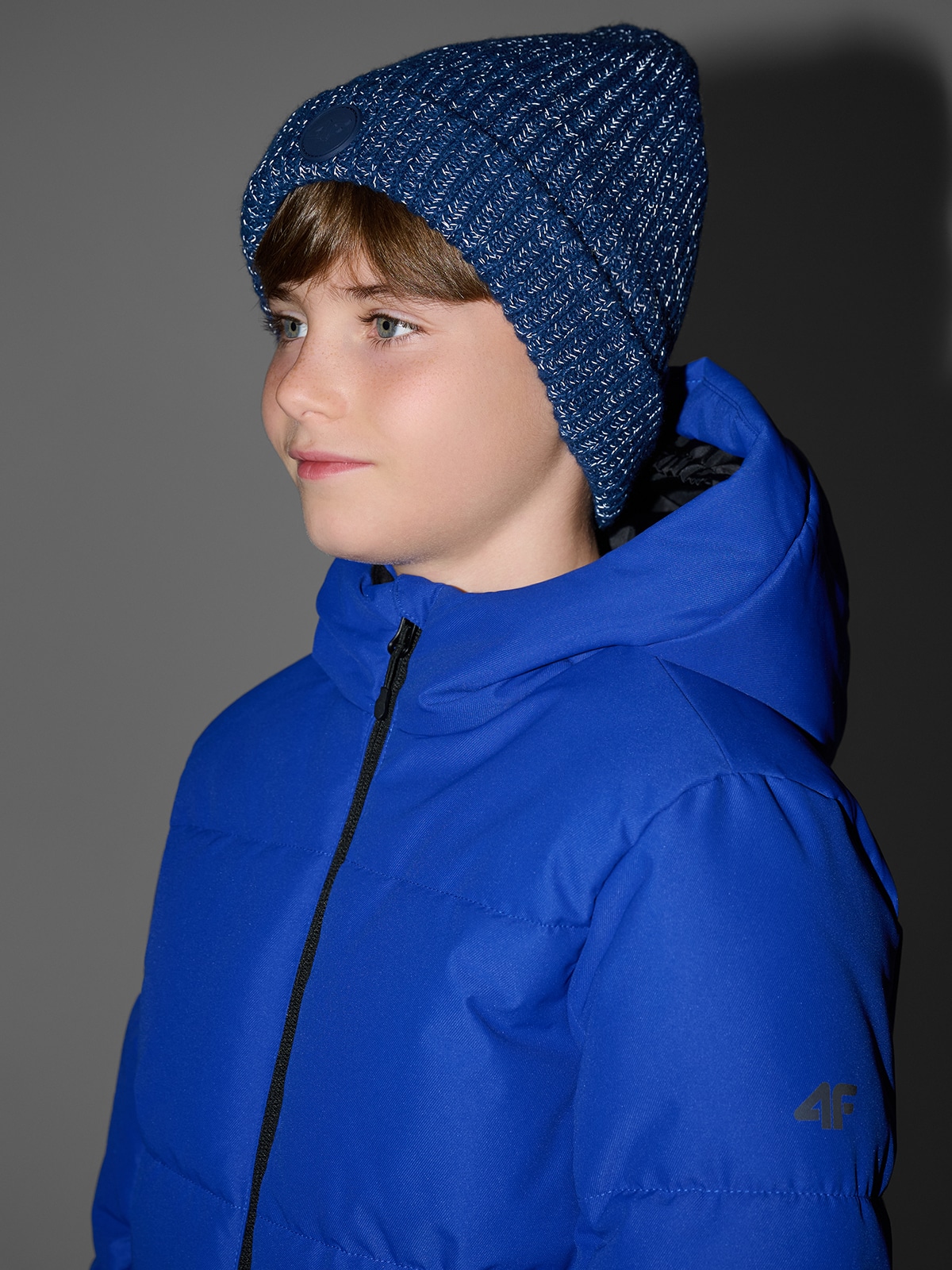 Хлопчача шапка-біні - синя