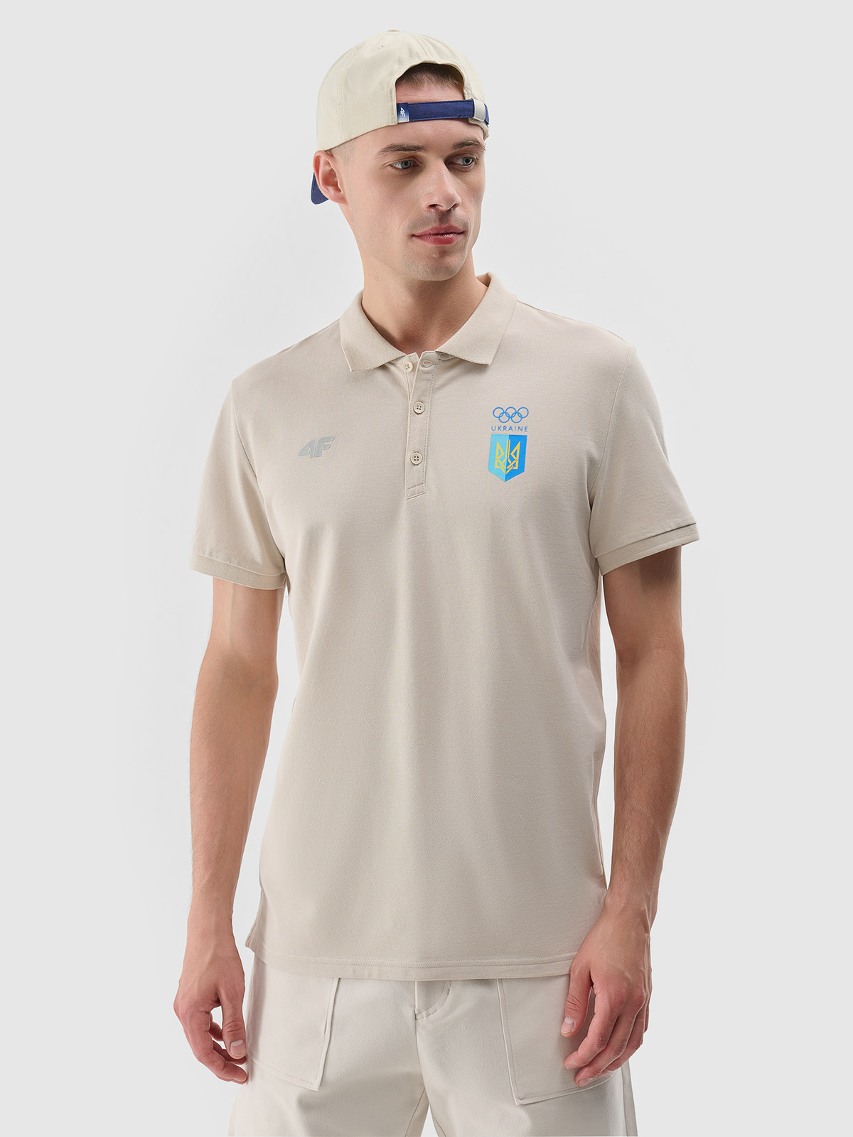 Париж/Україна - Чоловіча футболка поло - білий