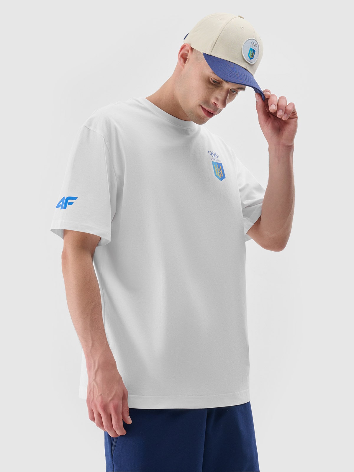 Париж/Україна - Чоловіча футболка regular з органічної бавовни - білий