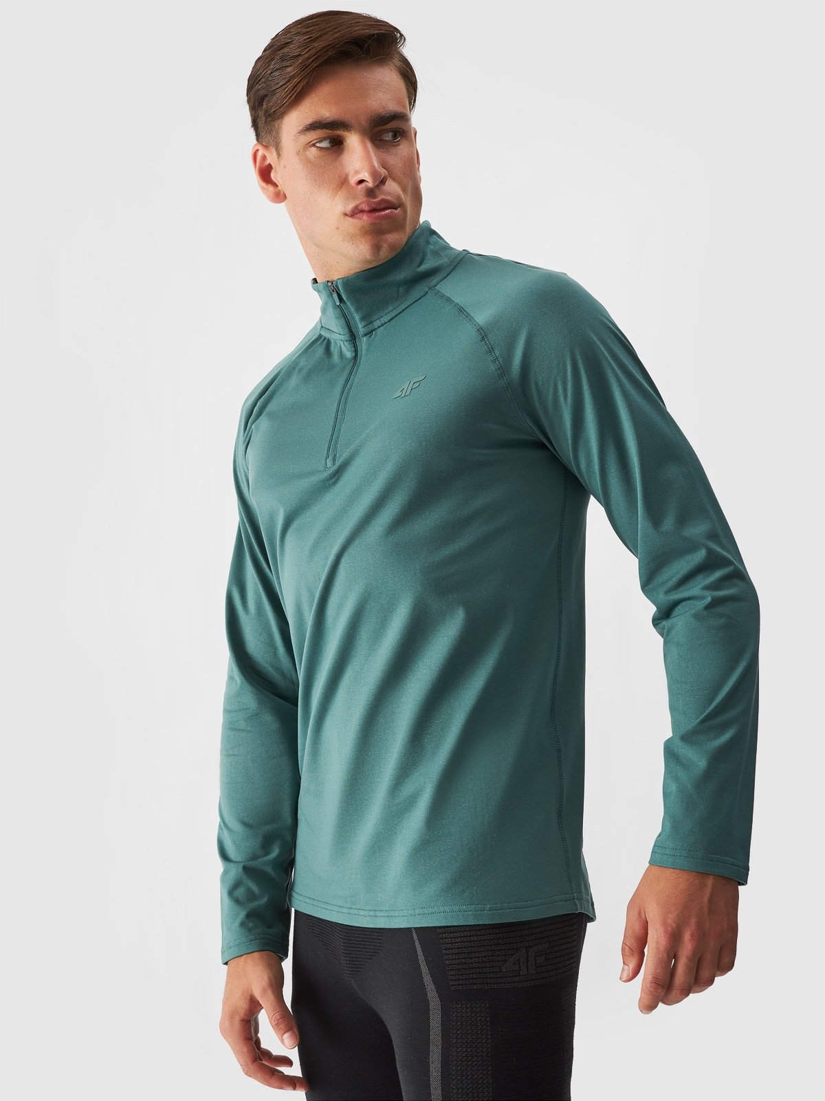 Чоловіча термоактивна білизна з начесом (верх) - бірюзовий