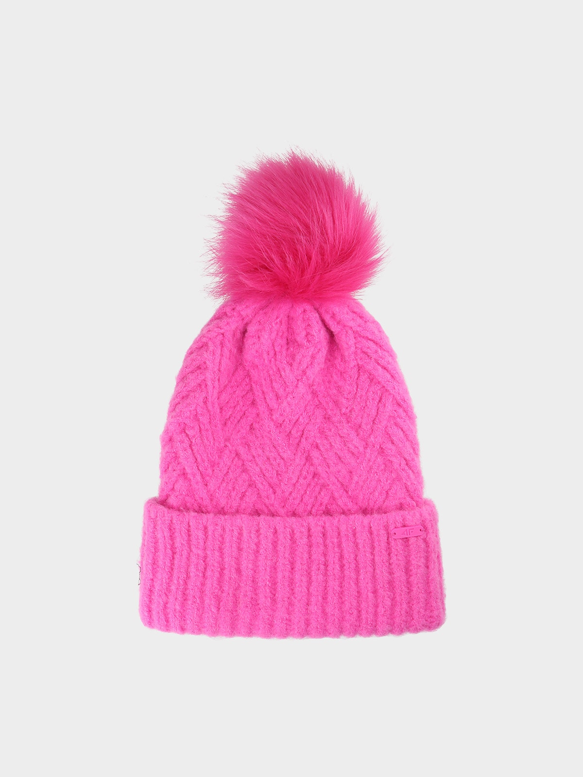 Зимова шапка з помпоном для дівчаток - рожевий