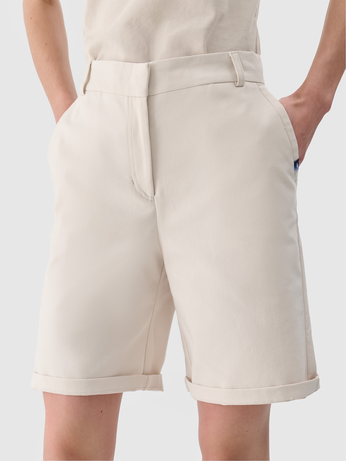 Париж/Україна - Жіночі шорти casual - білий