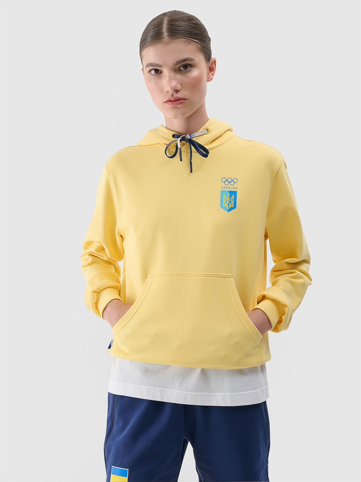 Париж/Україна - Жіноче спортивне худі - жовтий