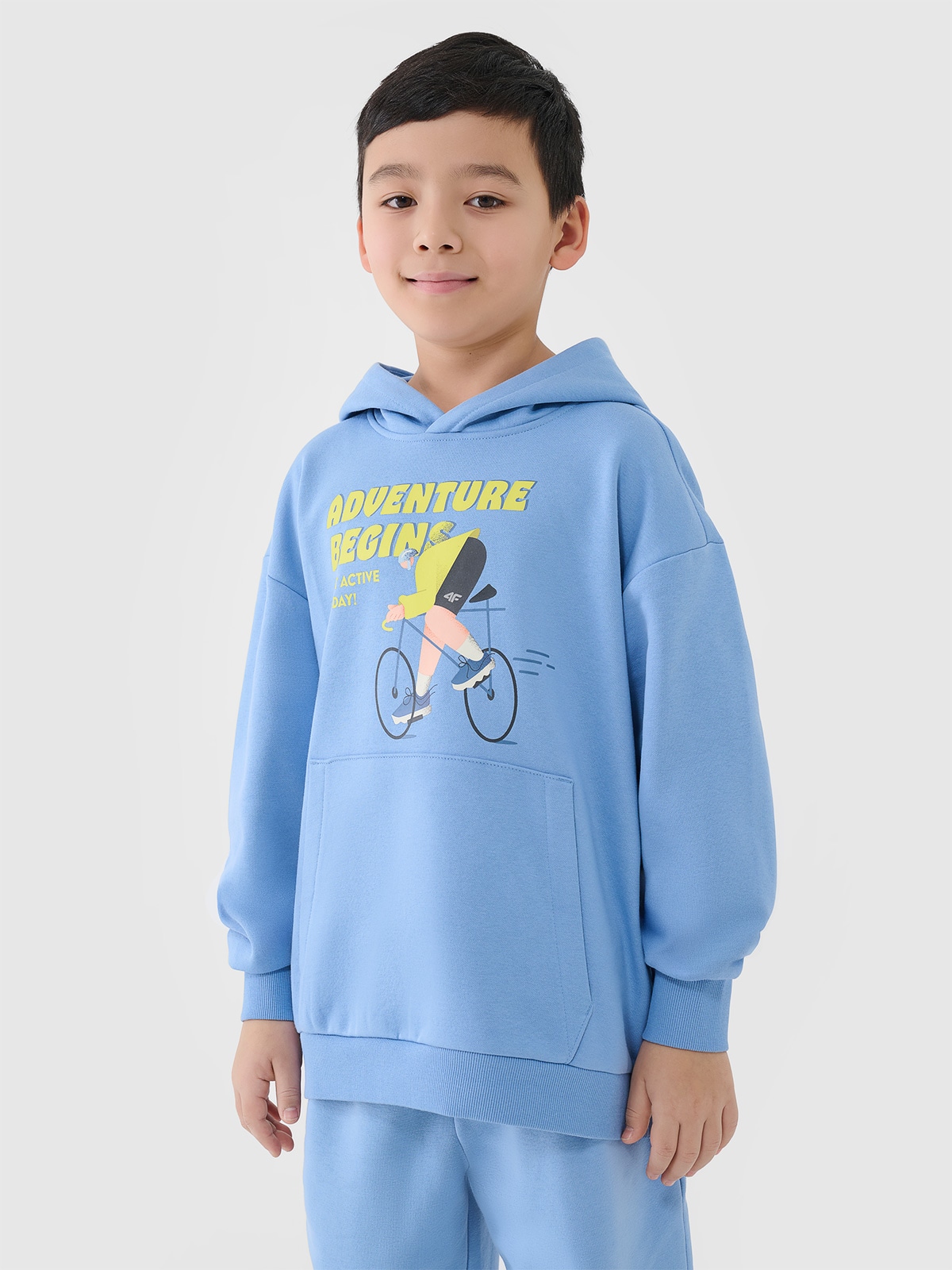Спортивне худі для хлопчиків - блакитний