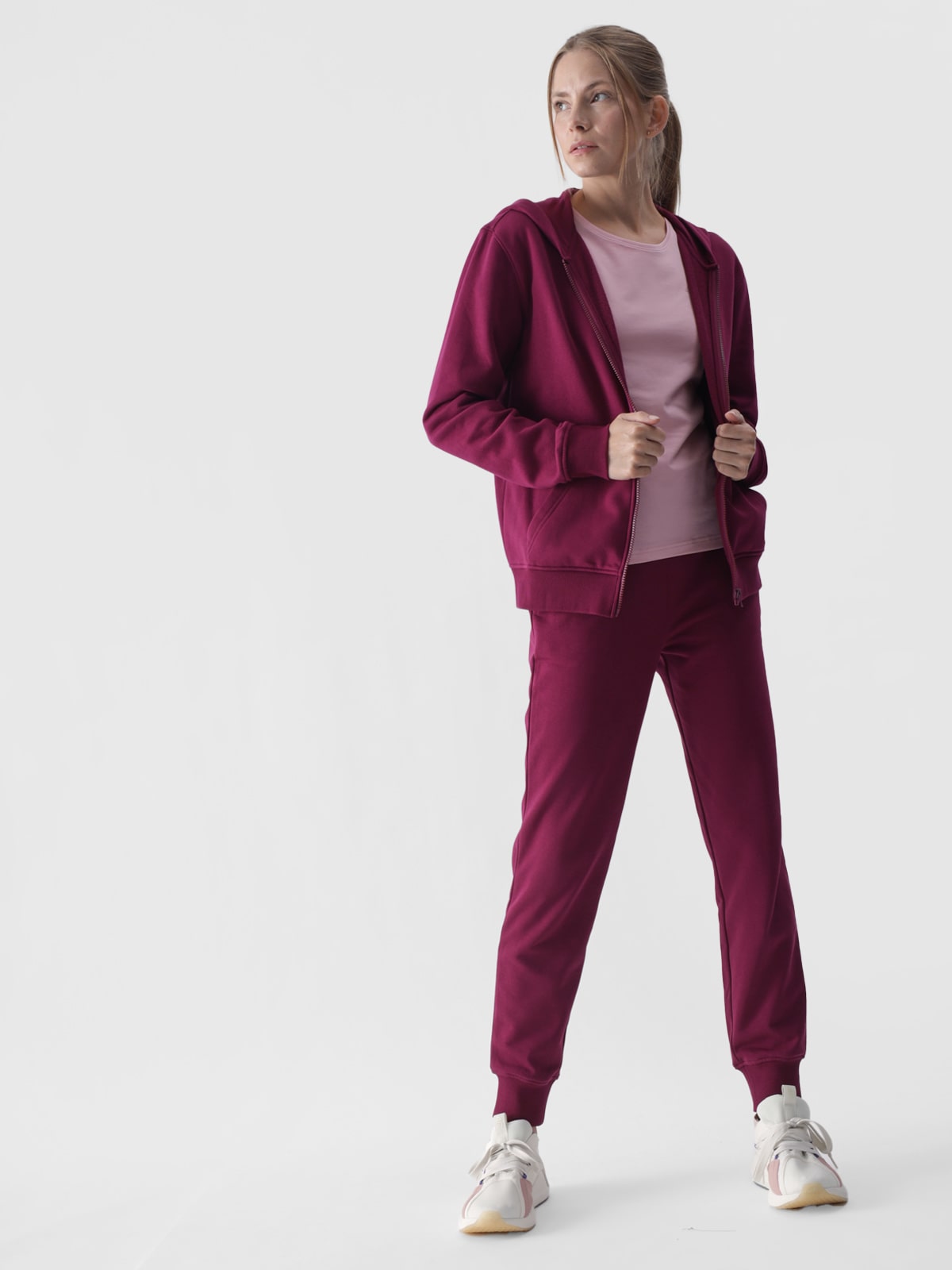 Жіночі спортивні штани джогери - фіолетовий