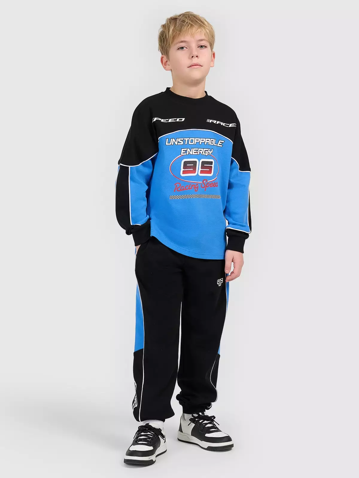 Спортивні штани-джогери для хлопчиків - чорні