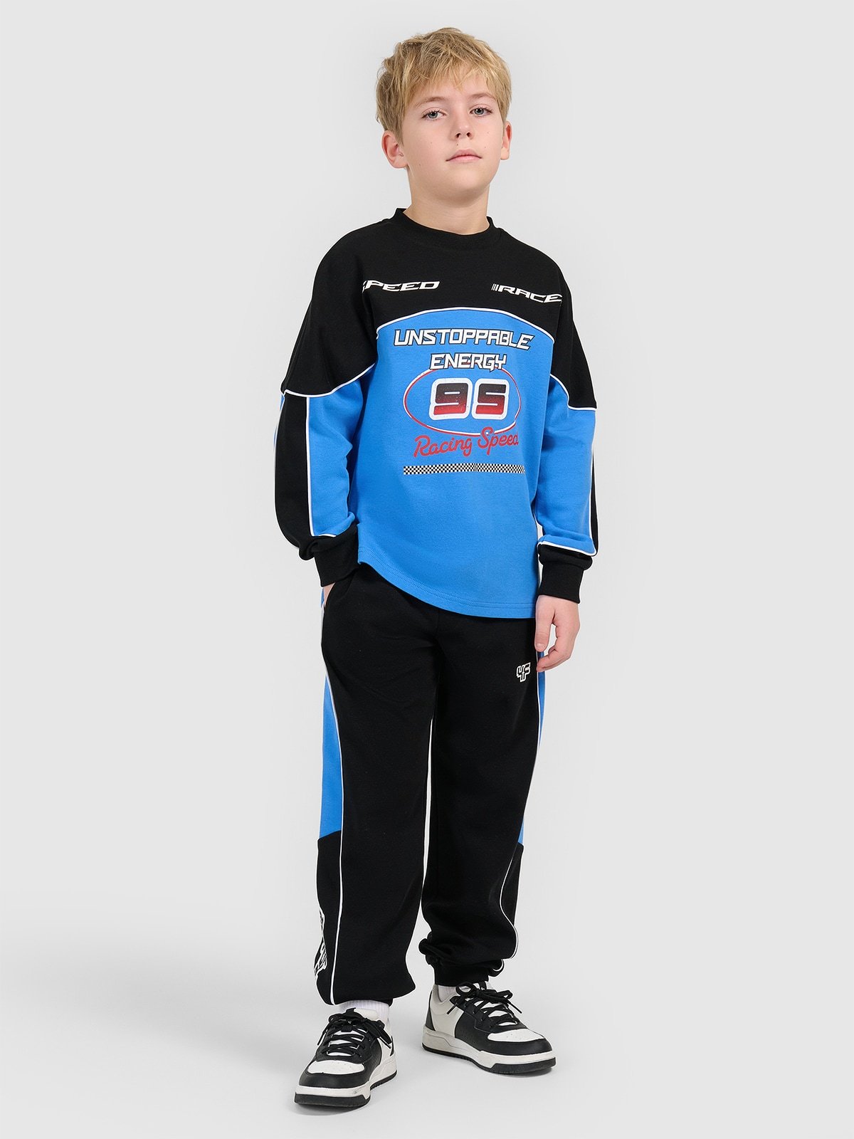 Спортивні штани-джогери для хлопчиків - чорні