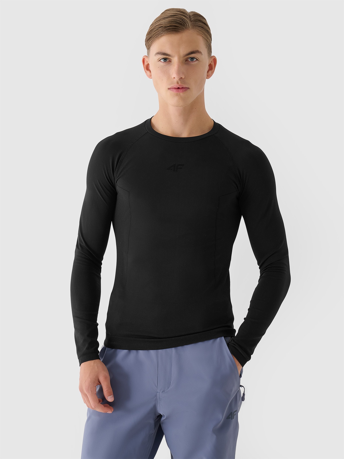 Чоловіча безшовна термоактивна білизна (верх) - чорний