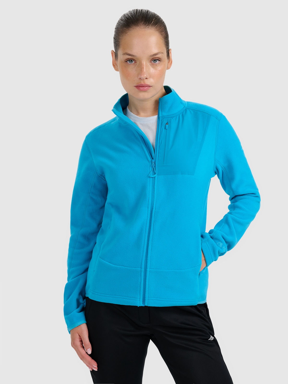 Жіночий Polartec фліс із стійкою regular - бірюзовий