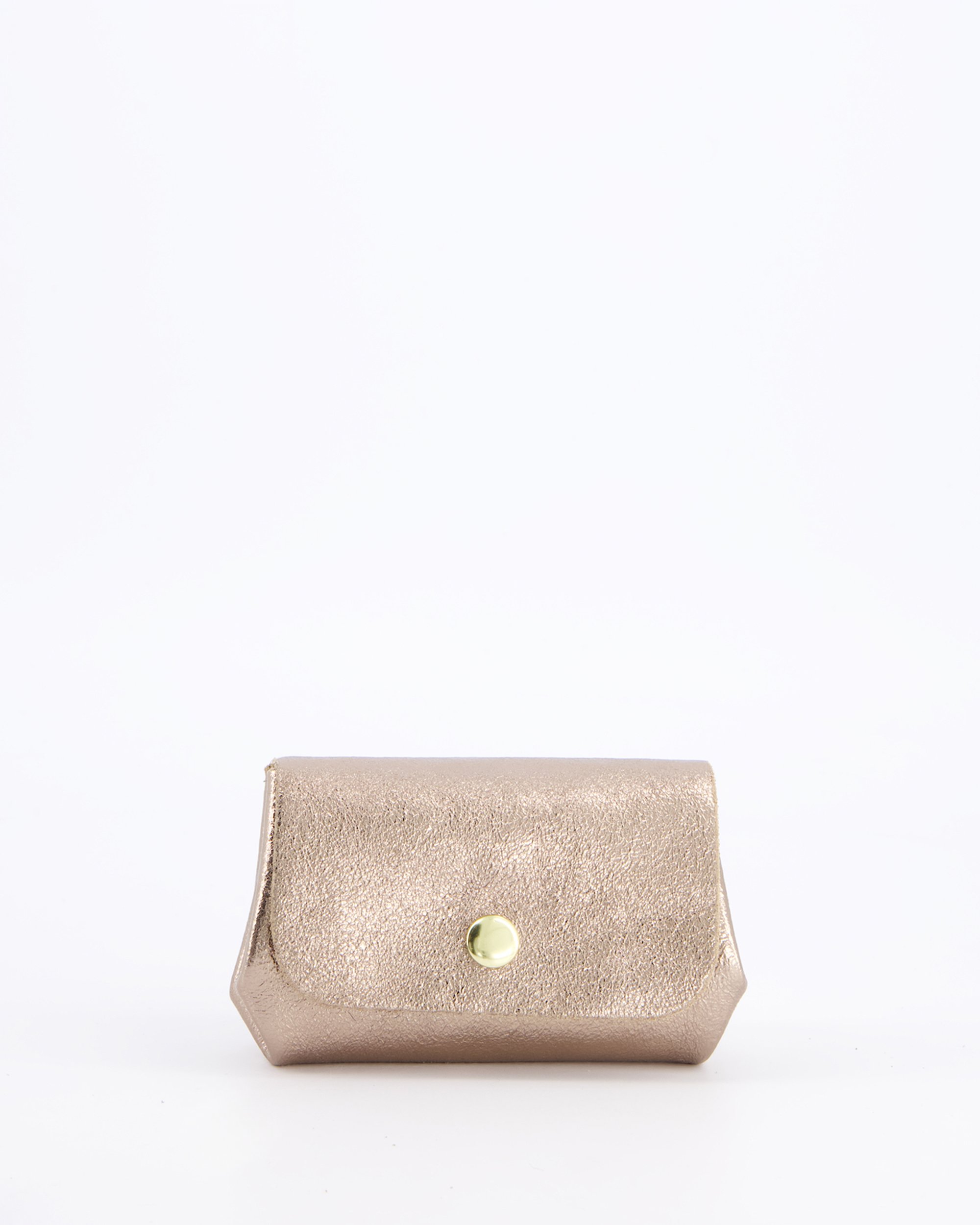 BRĄZOWY PORTFEL Z METALIZOWANEJ SKÓRY 100-2288-Y L BRO