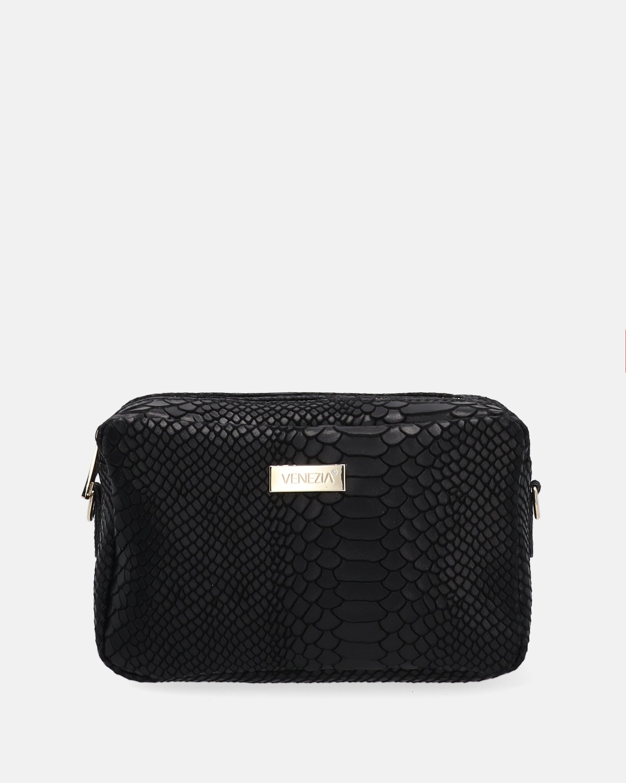 CZARNA LISTONOSZKA Z MOTYWEM ZWIERZĘCYM 171-002 CS NERO