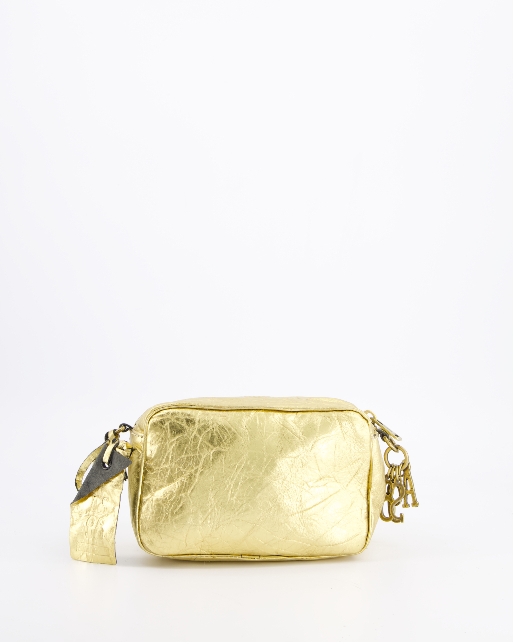 MAŁA TOREBKA SKÓRZANA W KOLORZE ZŁOTYM 200695 OTTONE