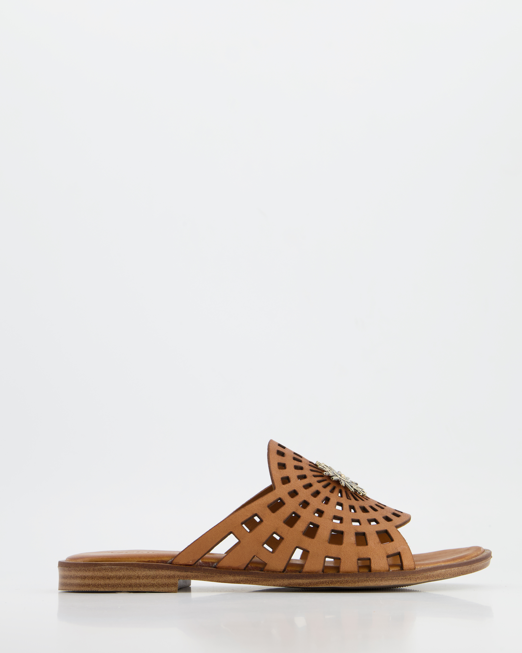 AŻUROWE KLAPKI DAMSKIE 030510582 TAN