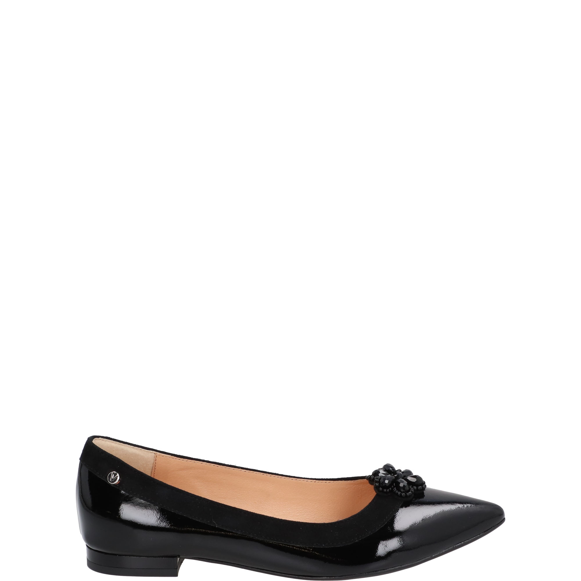 LAKIEROWANE BALERINY 90 VERNICE NERO