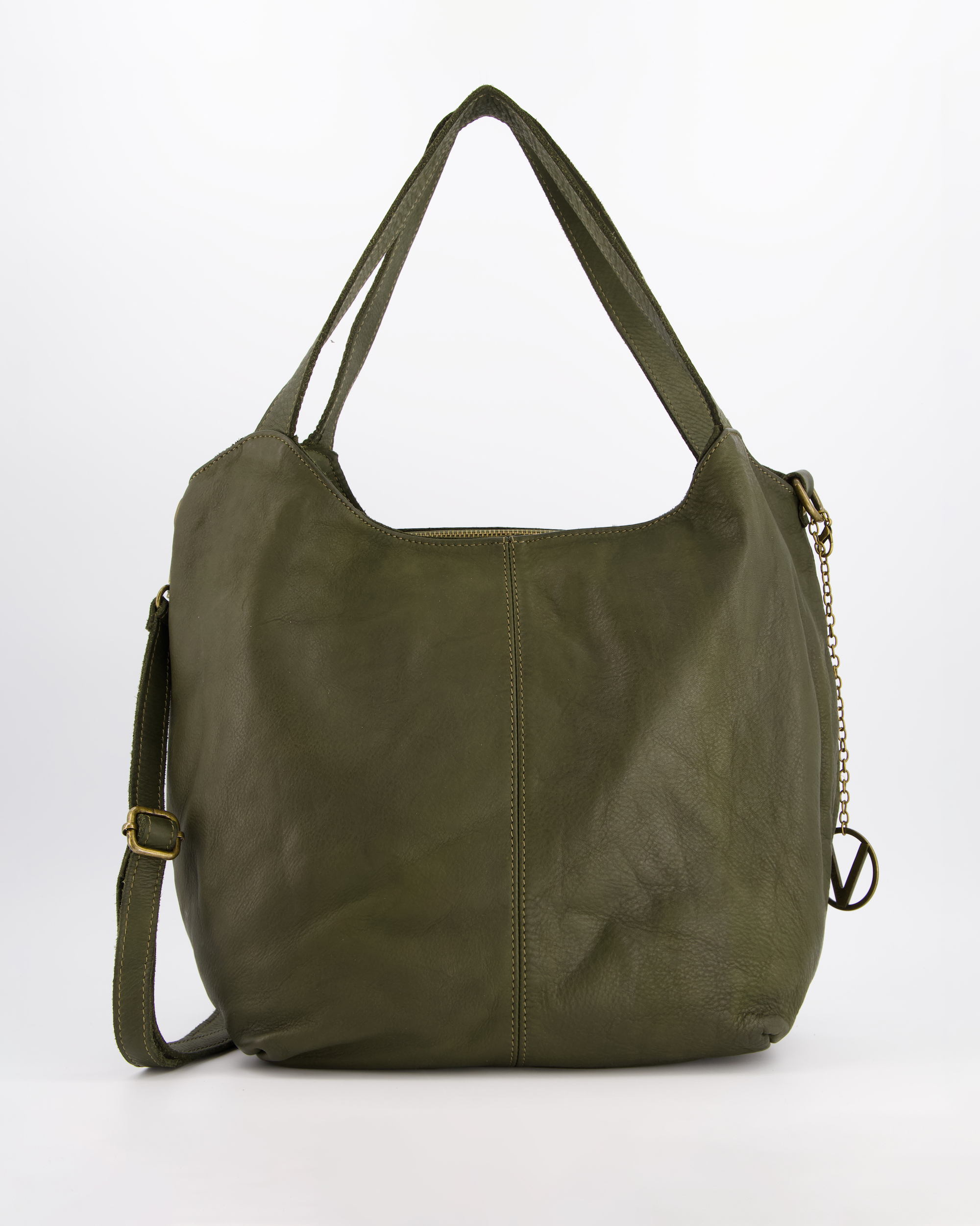 DUŻA ZIELONA TORBA DAMSKA 4-1108 LAV MILIT