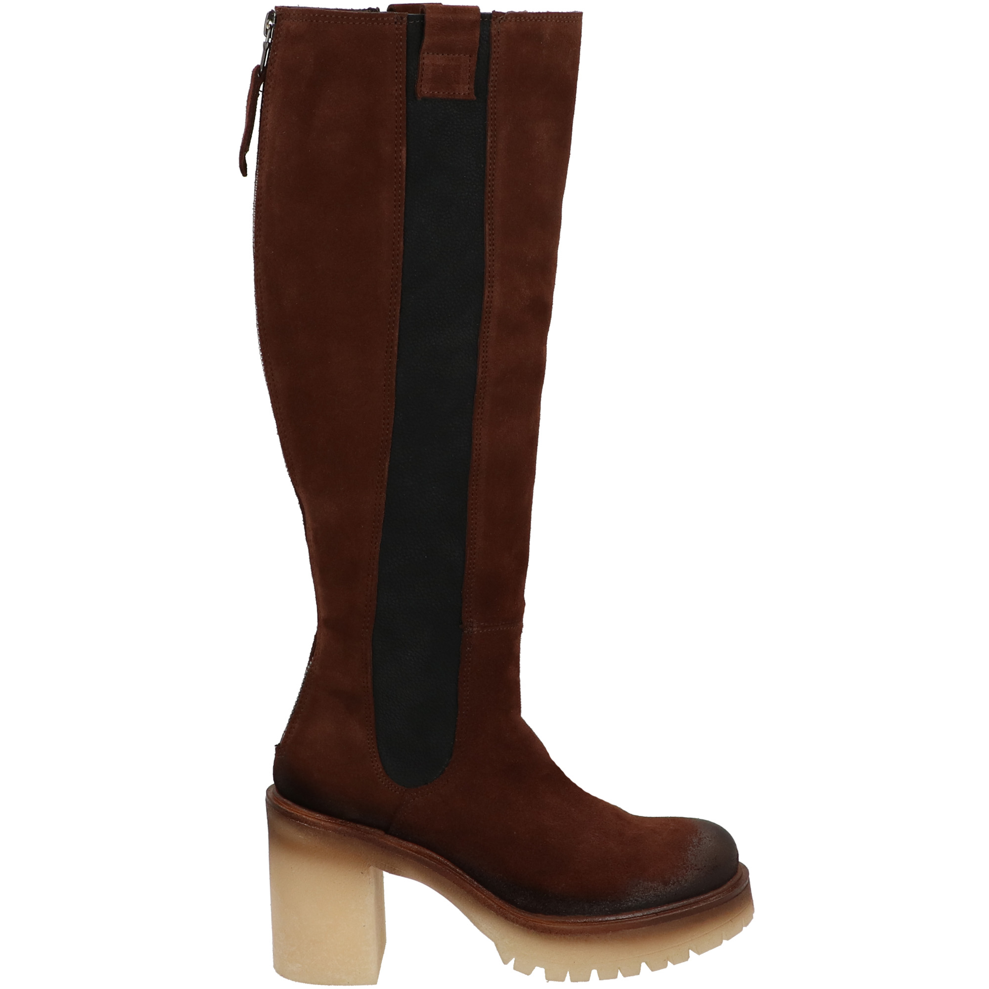 ZAMSZOWE KOZAKI C821 BROWN-BLACK