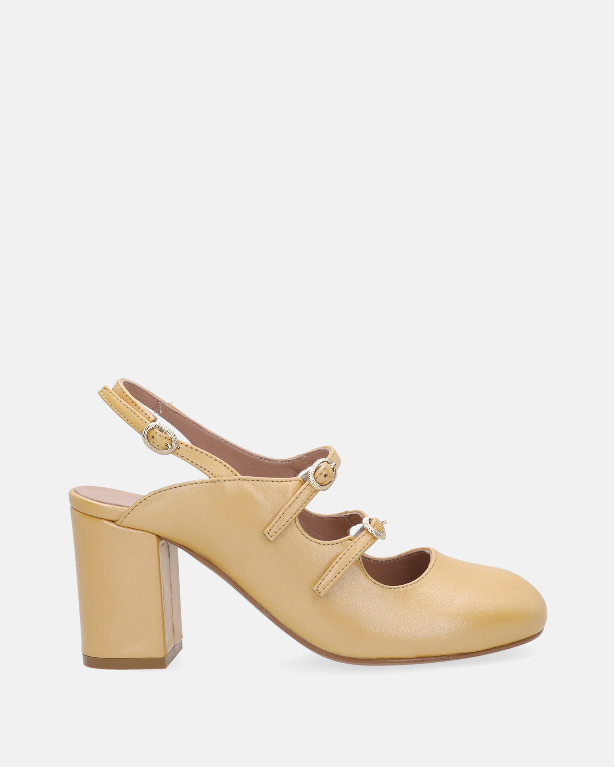 ŻÓŁTE CZÓŁENKA Z ODKRYTĄ PIĘTĄ SANDY-84416 C TU