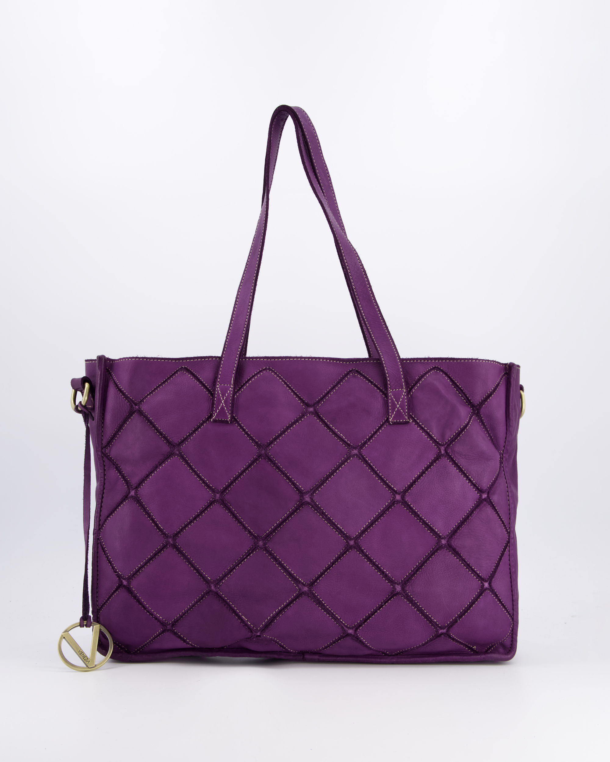 FIOLETOWA TORBA Z PRZESZYCIAMI 176-LAV216-Y VIO