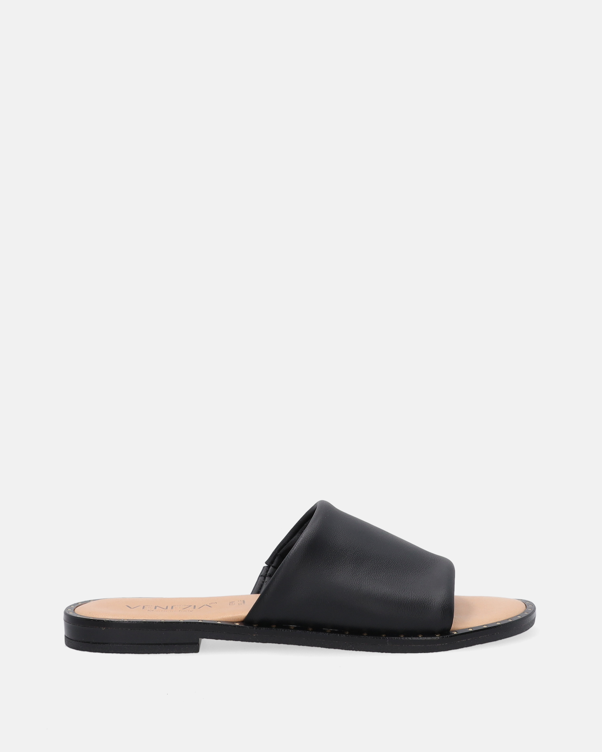 KLAPKI DAMSKIE W KOLORZE CZARNYM 13347 NAPP NERO