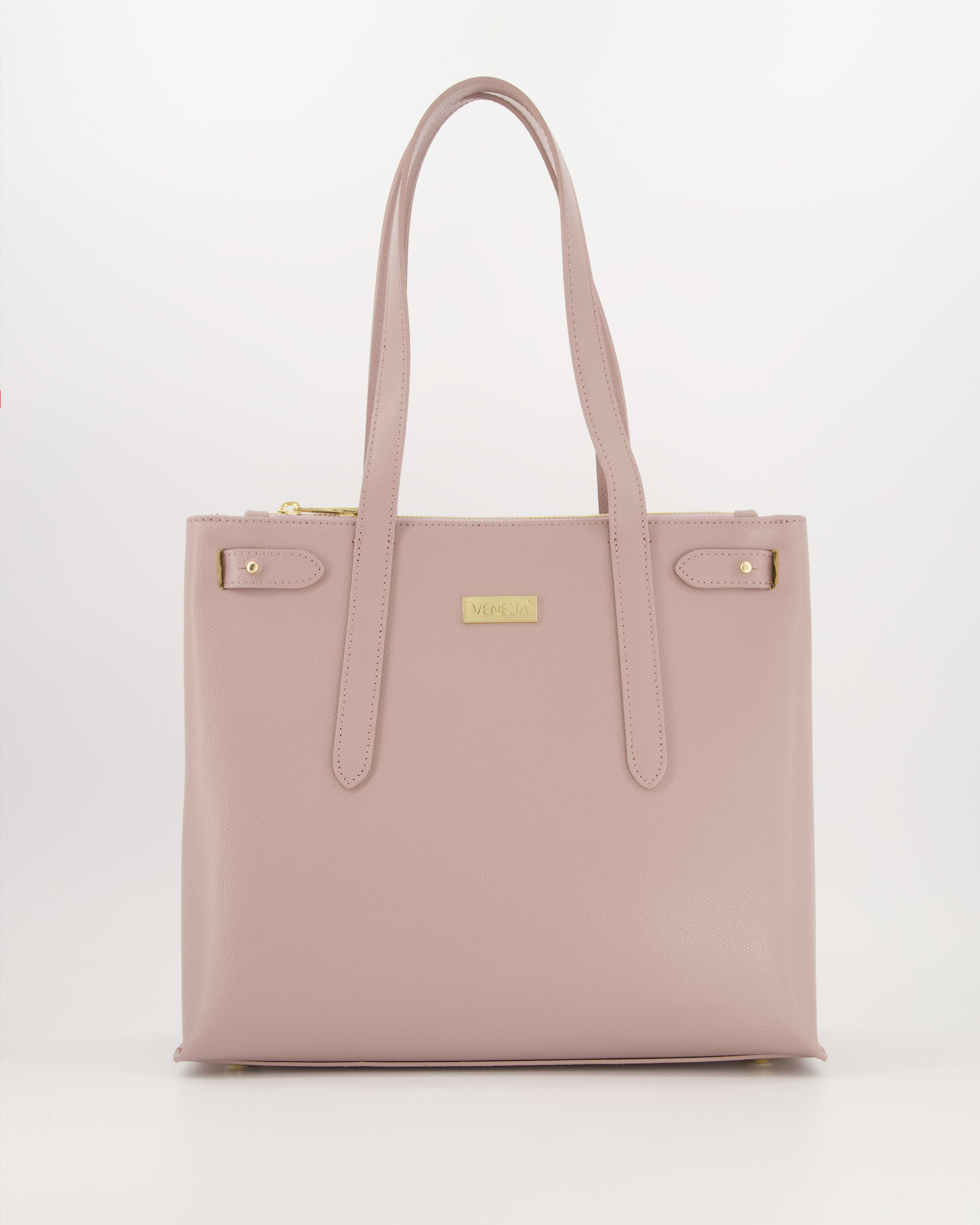 Różowa torba damska ze skóry J049LEPITOR098