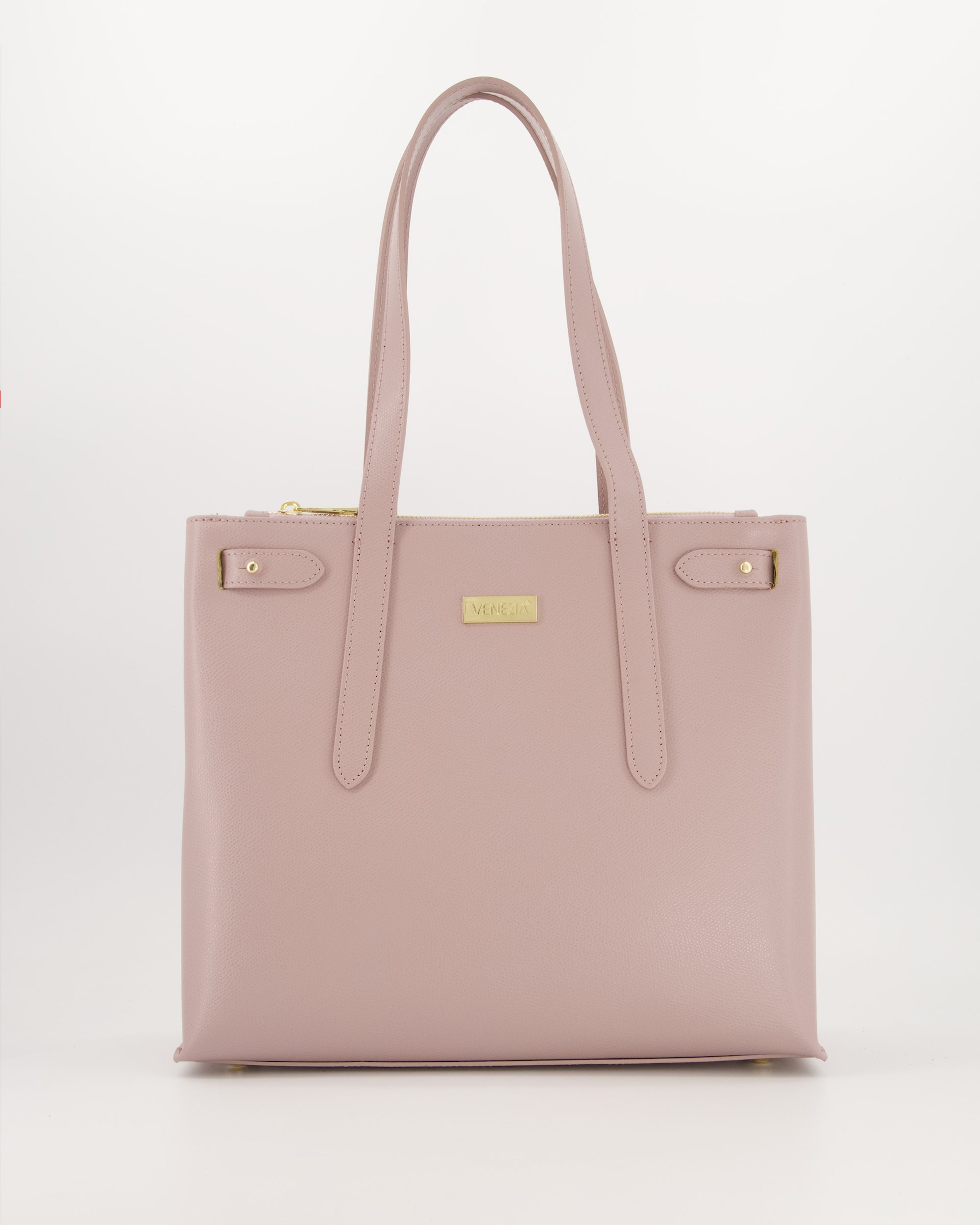 Różowa torba damska ze skóry J049LEPITOR098