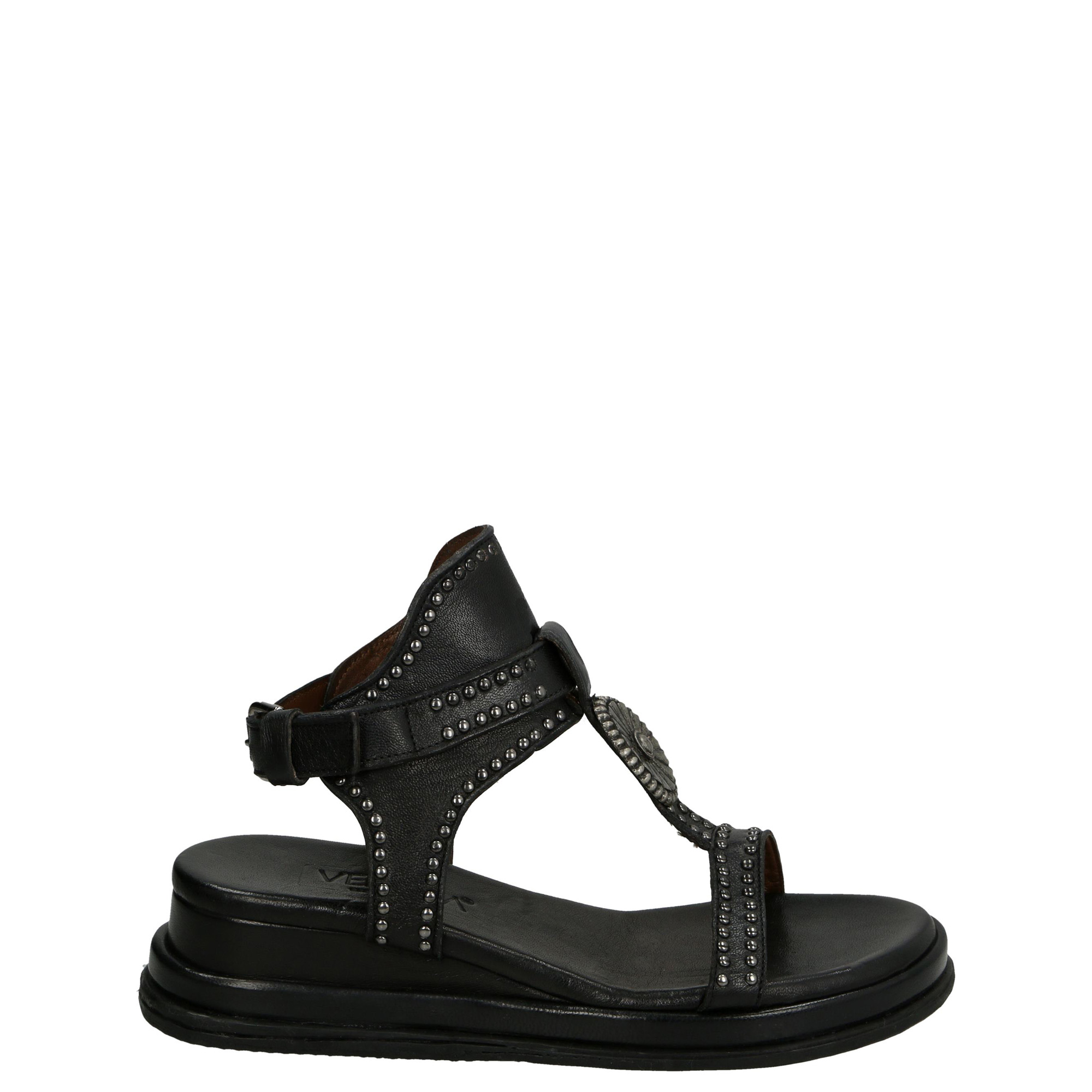 CZARNE SANDAŁY NA KOTURNIE CHEYENNE02 BU NE