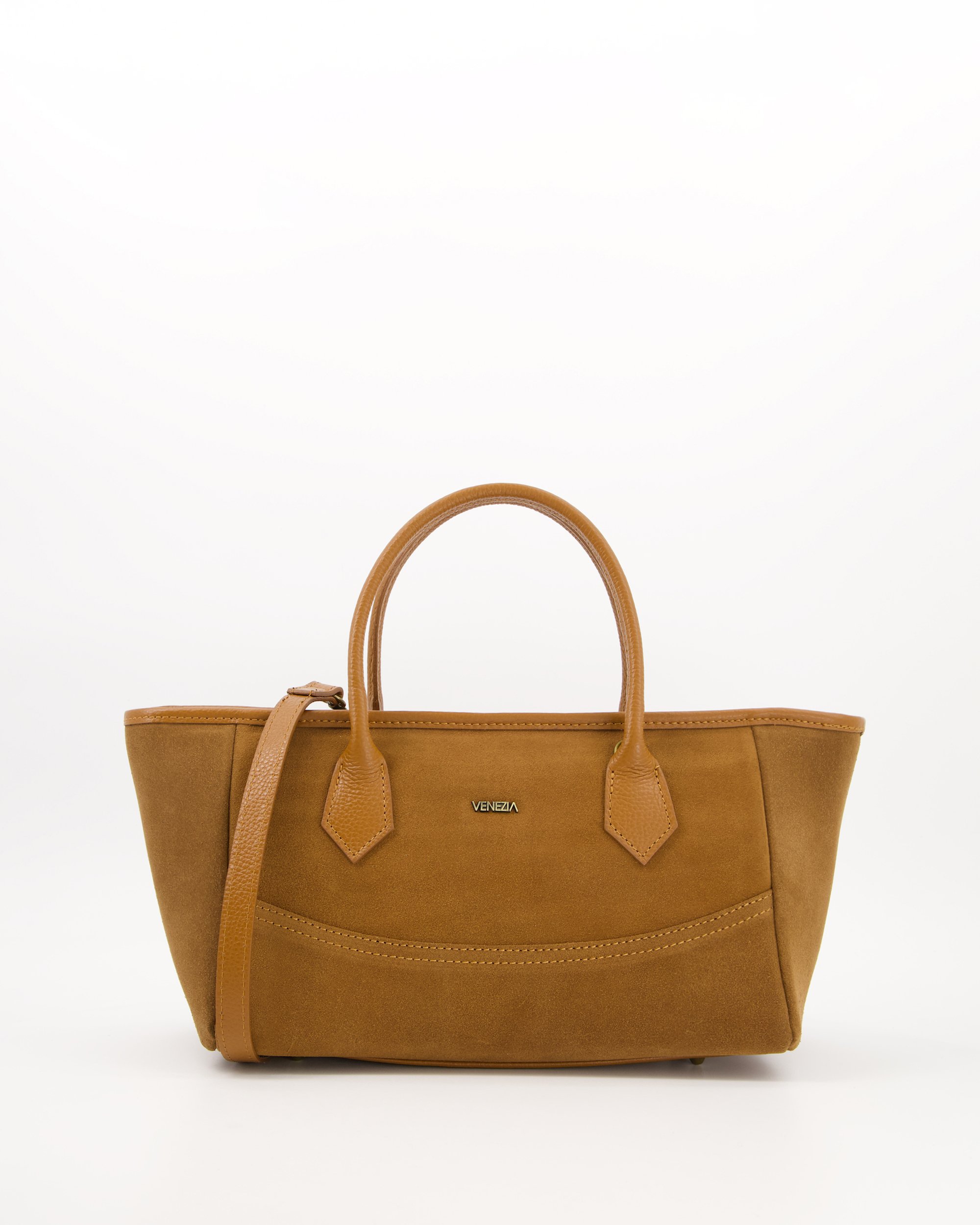 BRĄZOWY KUFEREK Z ZAMSZU D056SUCUTOR100