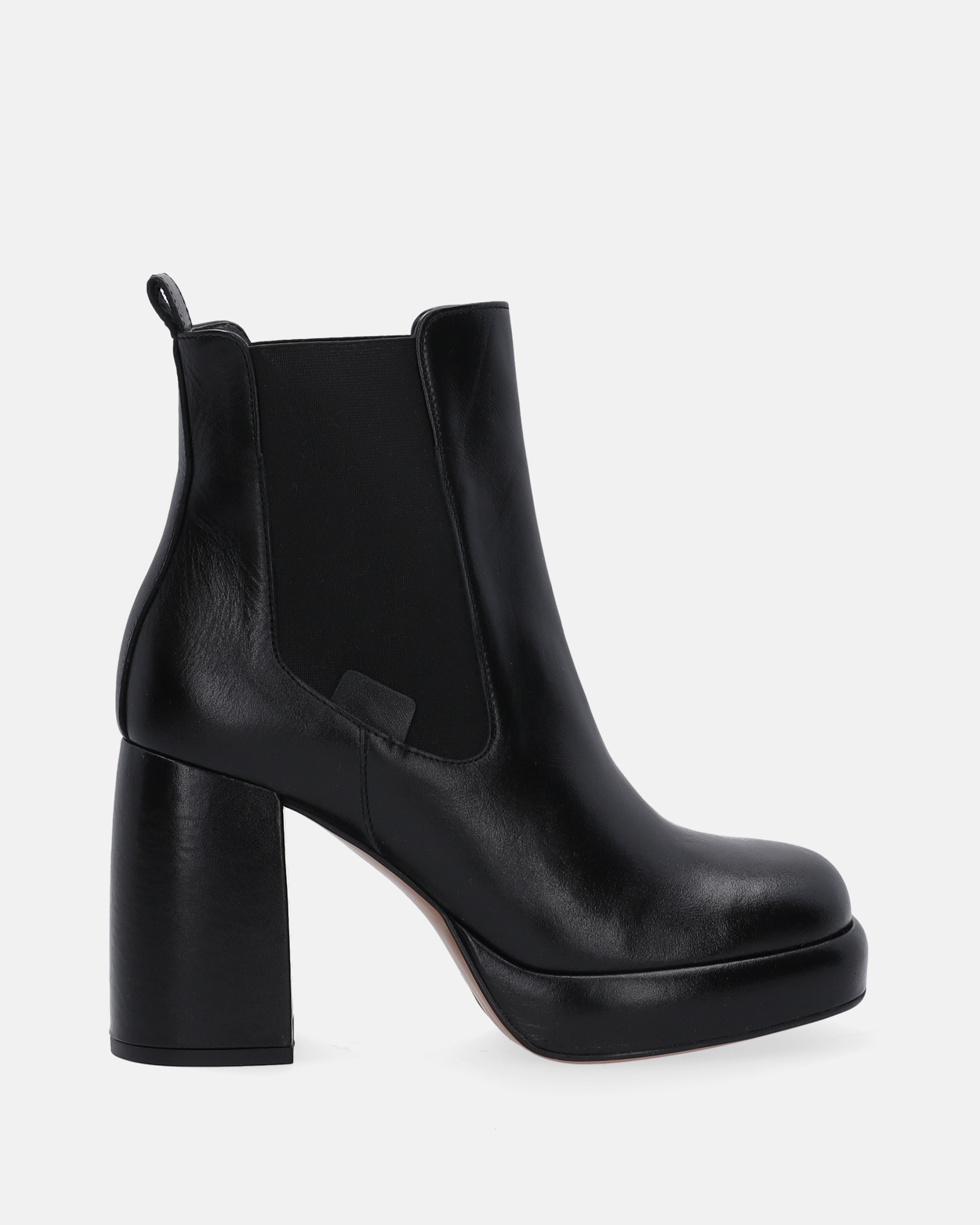 CZARNE BOTKI NA PLATFORMIE 2893 PEL CP-1 NE