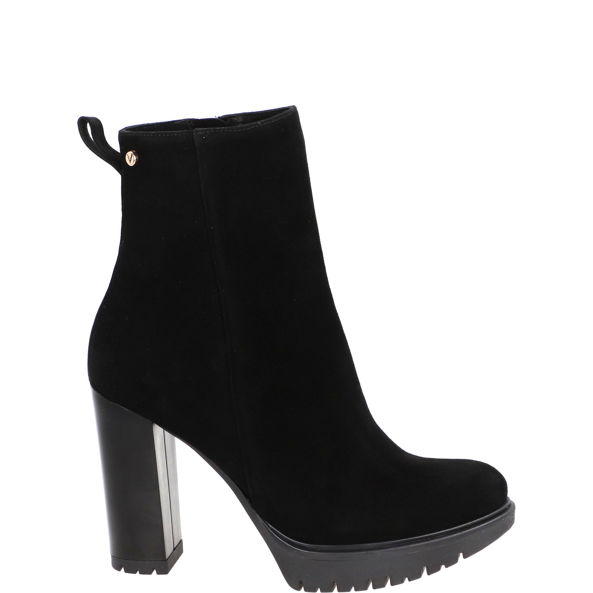 CZARNE BOTKI NA PLATFORMIE 23-16 CAMOS NERO