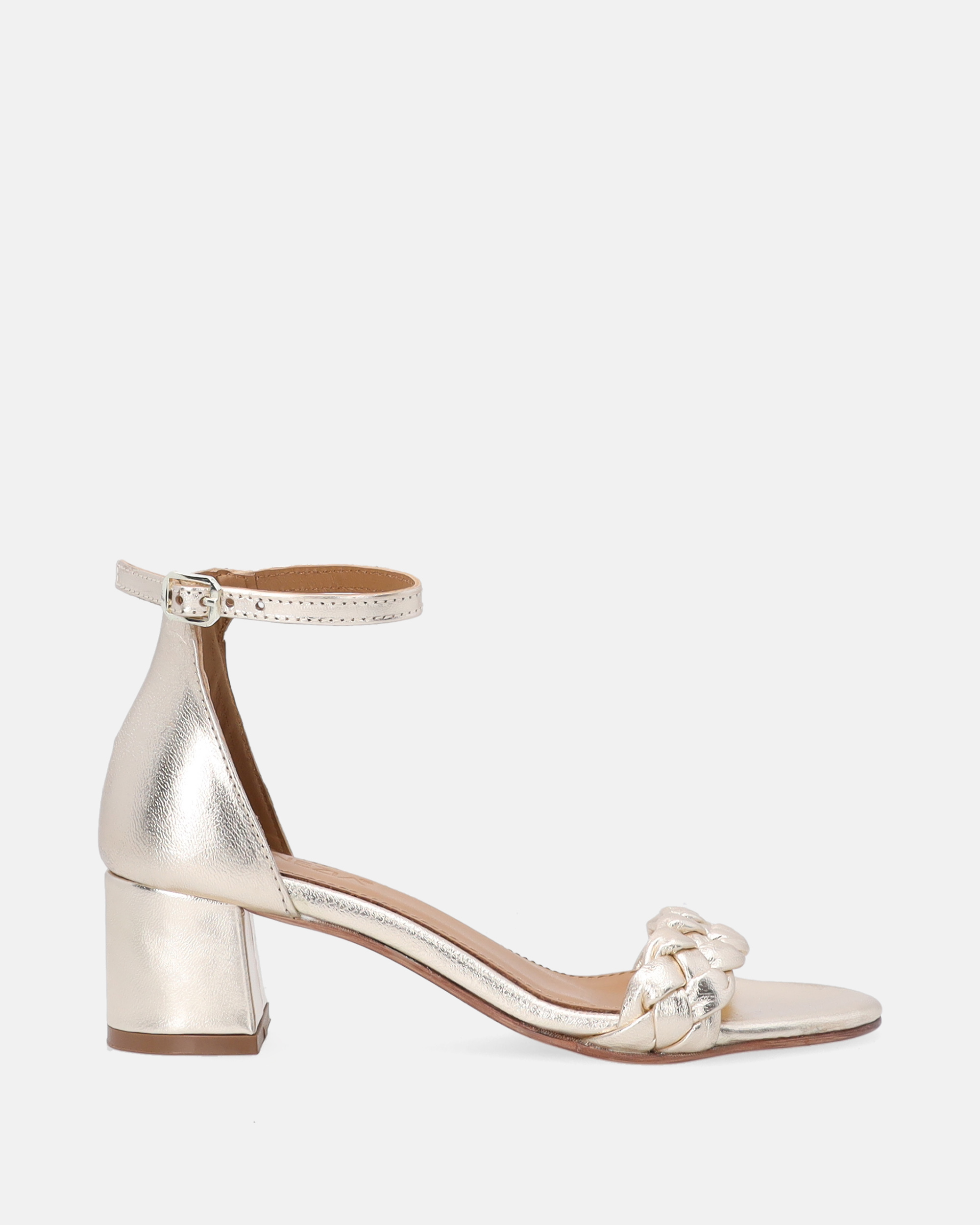 ZŁOTE SANDAŁY DAMSKIE JOHANNA-2207 GOL