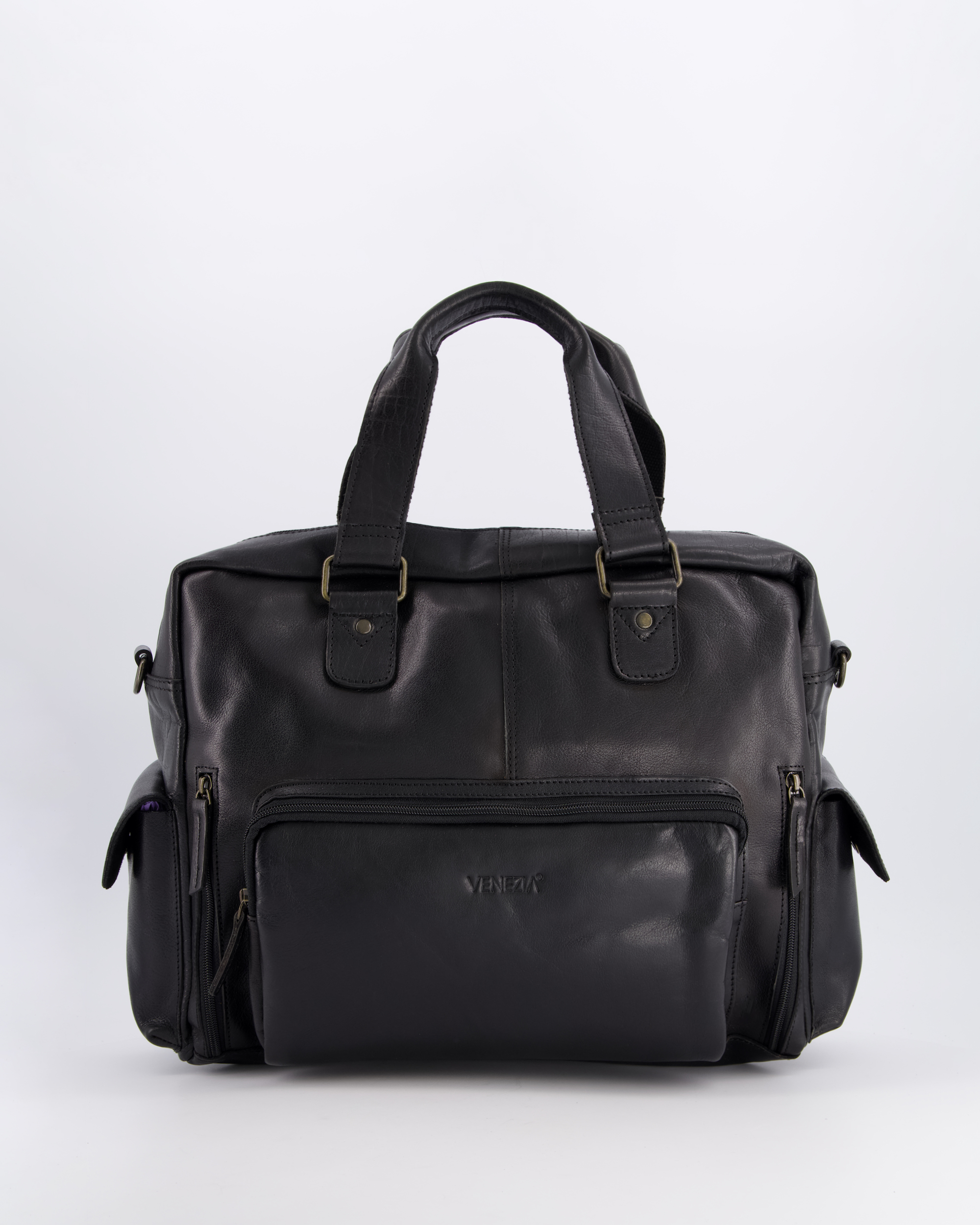 SKÓRZANA TECZKA MĘSKA 1108 BLACK