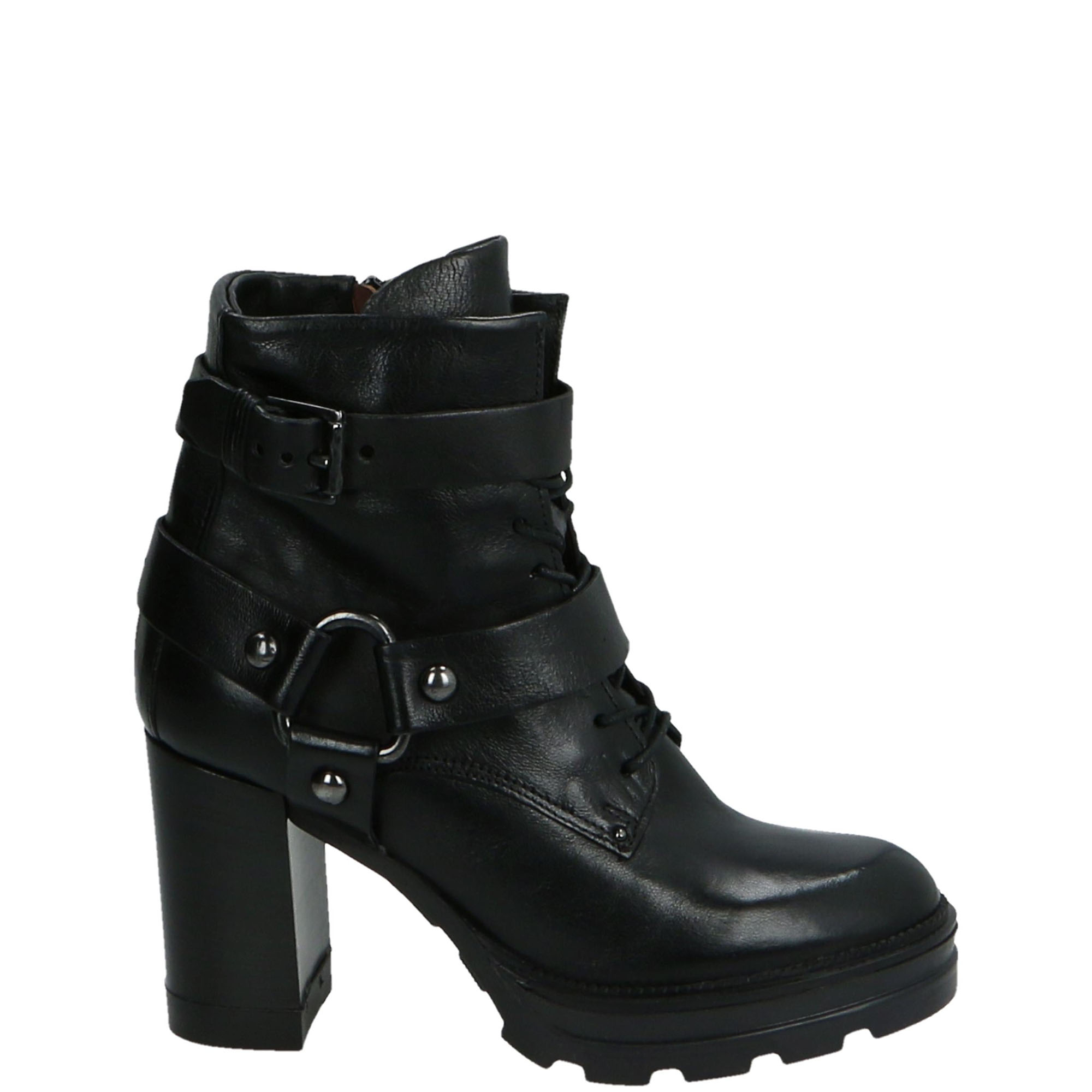 CZARNE BOTKI NA OBCASIE 570218 NERO