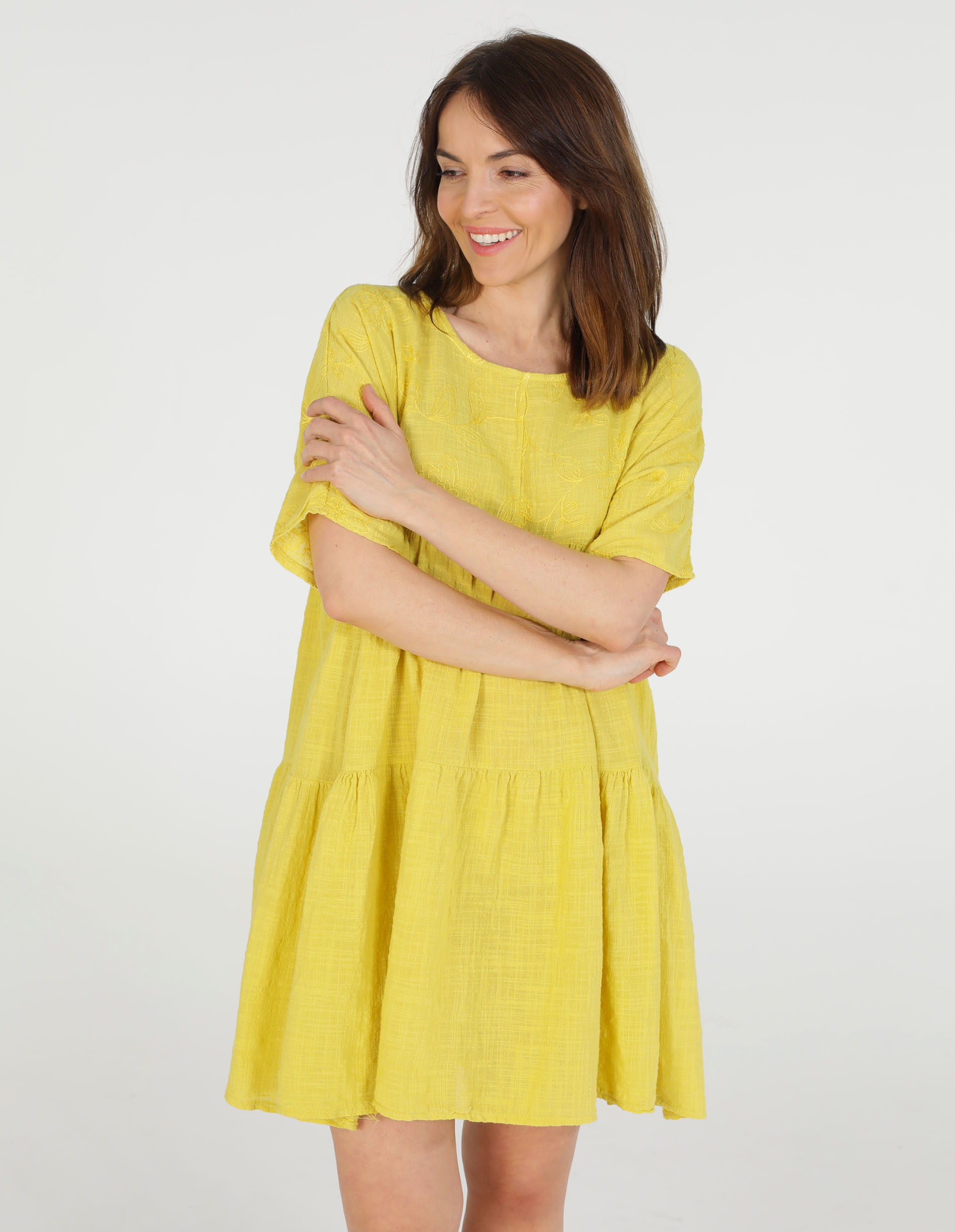 BAWEŁNIANA SUKIENKA 196-21125 BAMBOO