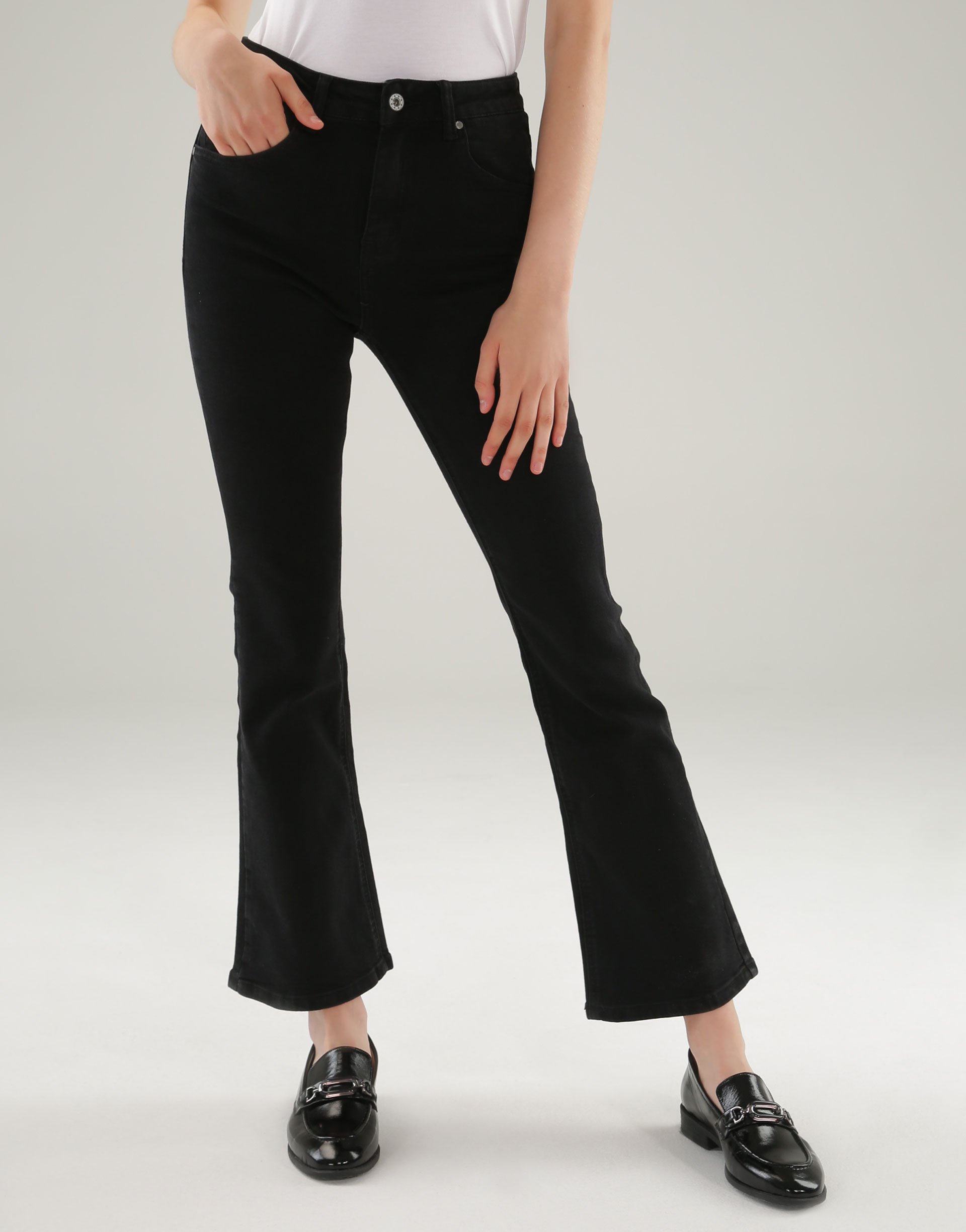 CZARNE JEANSY 191-QS2011 NERO